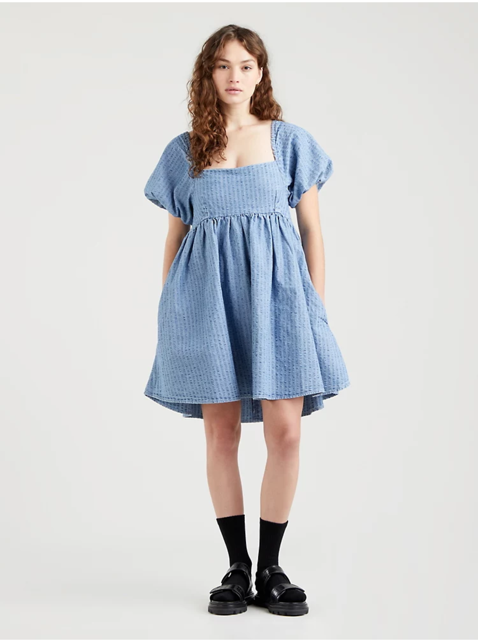 E-shop Modré dámske rifľové krátke šaty Levi's®