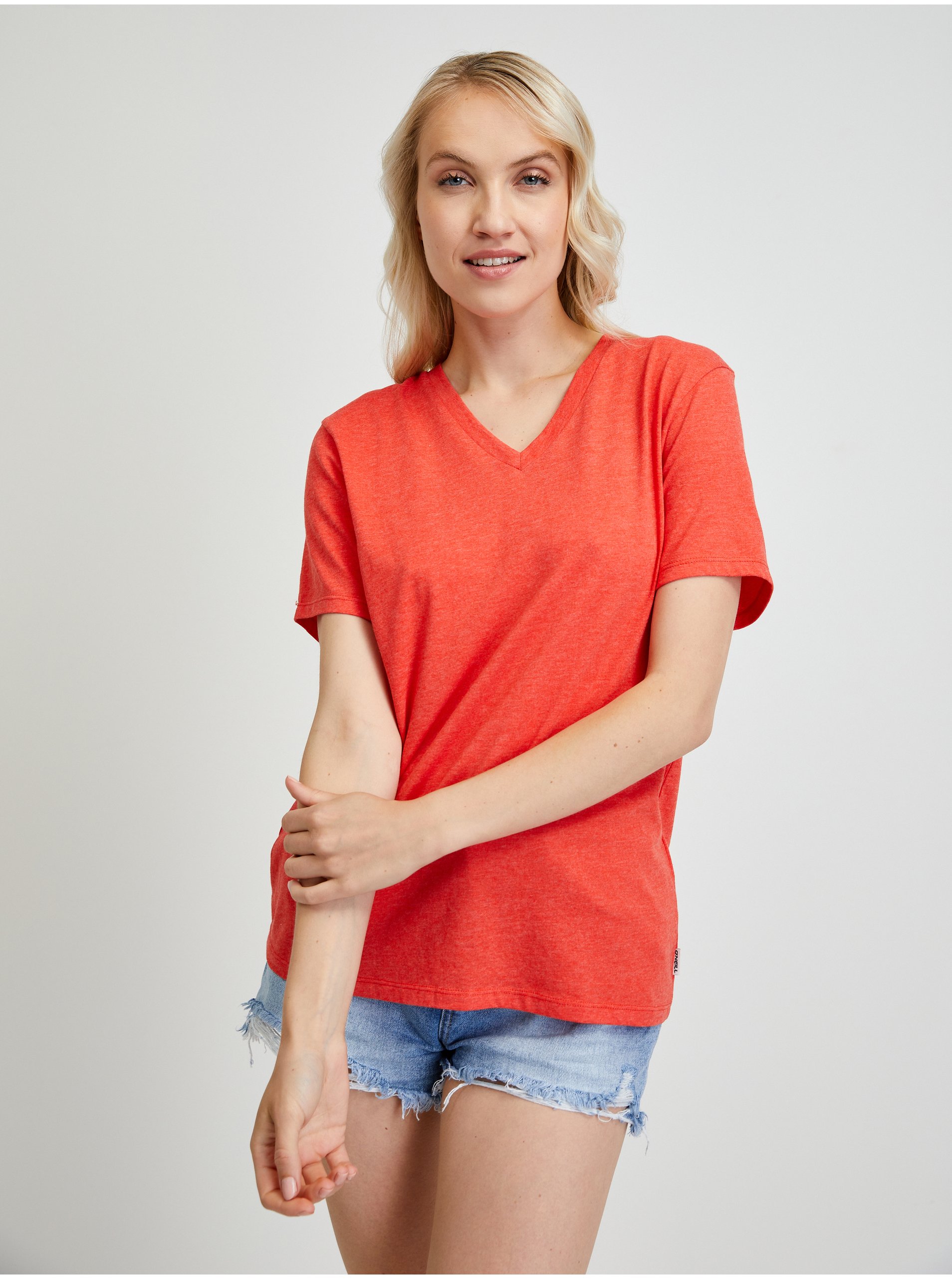Levně Červené dámské basic tričko O'Neill
