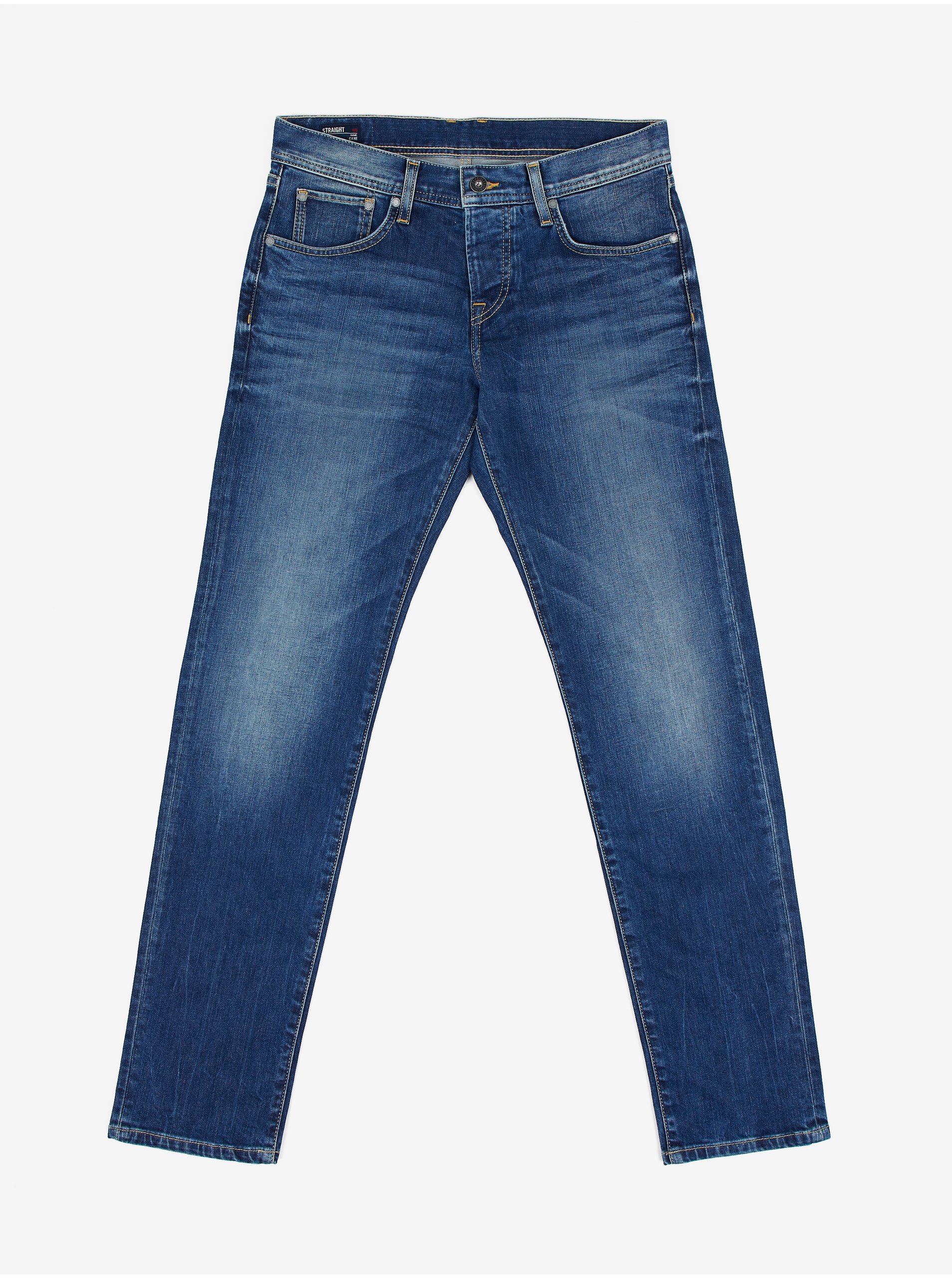 Levně Tmavě modré pánské slim fit džíny Pepe Jeans Cane