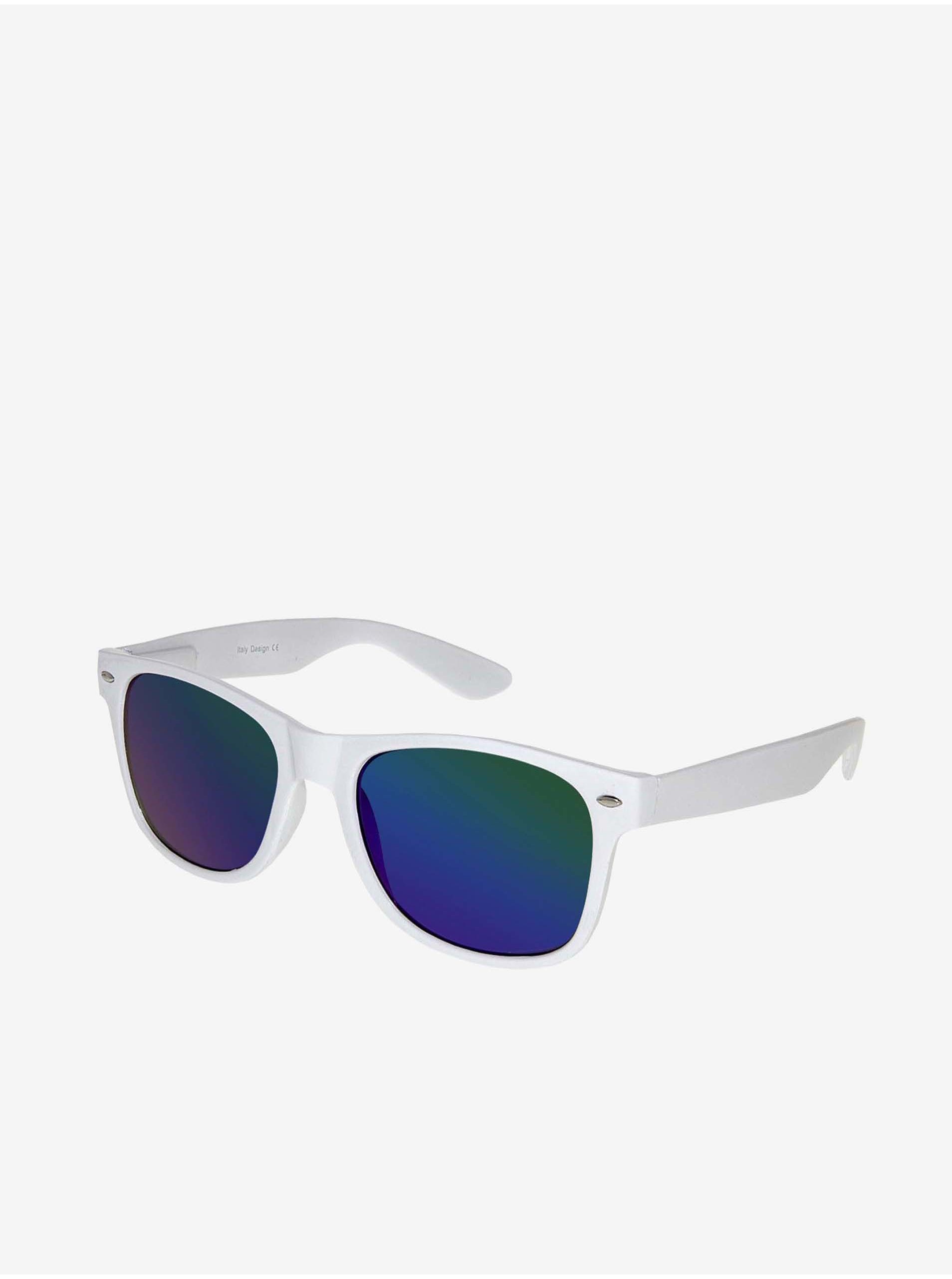 Levně VeyRey Sluneční brýle Nerd zrcadlové modro-zelená skla