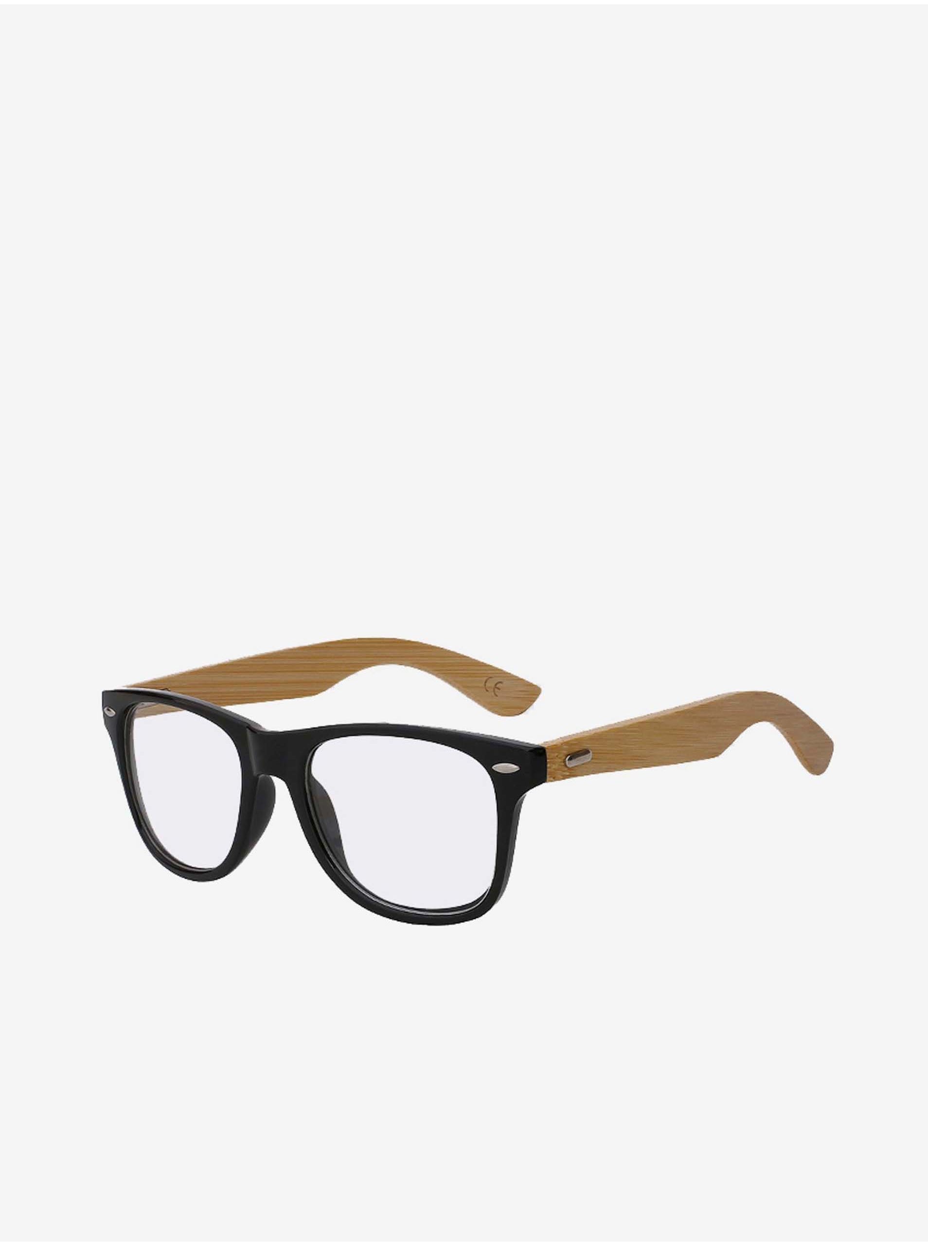 Levně VeyRey Brýle s čirými skly Nerd Graham černé