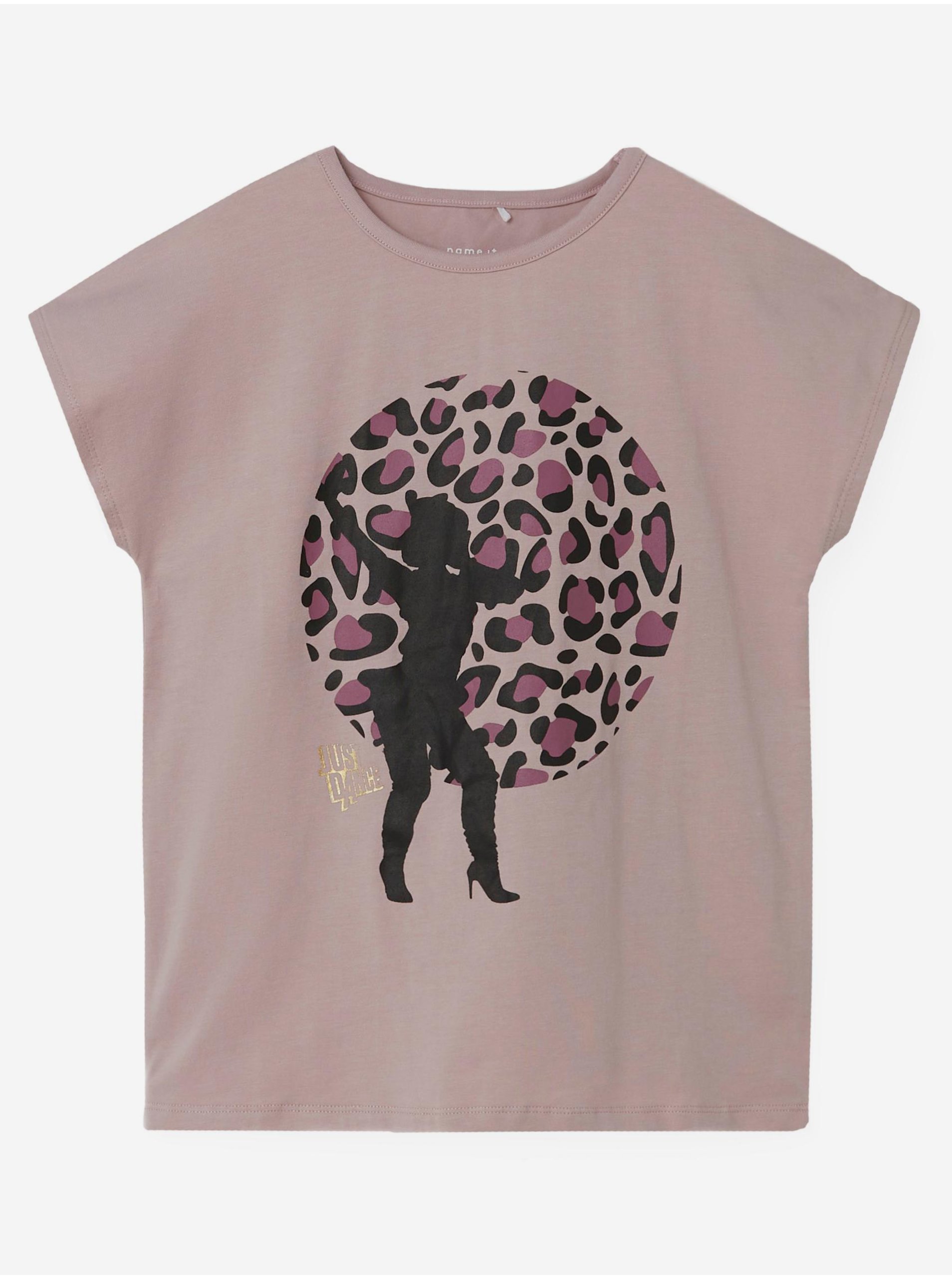 E-shop Ružové dievčenské tričko name it Just Dance