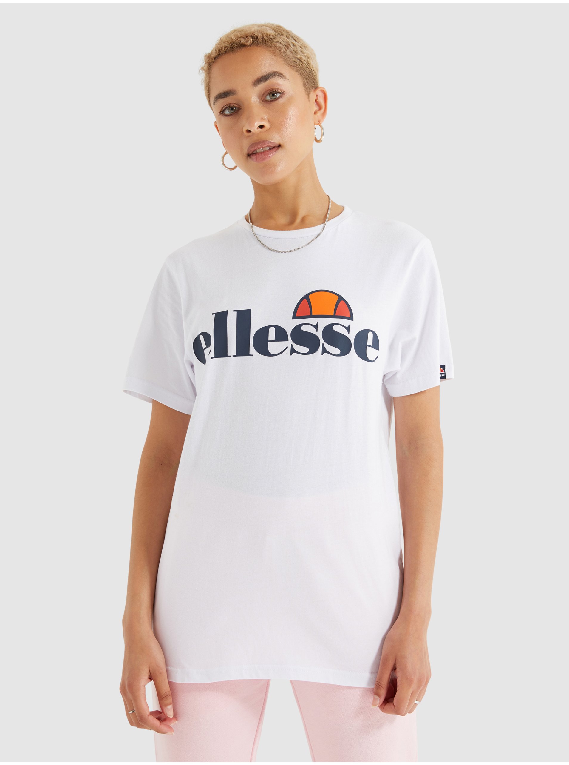 Levně Bílé dámské tričko Ellesse Albany