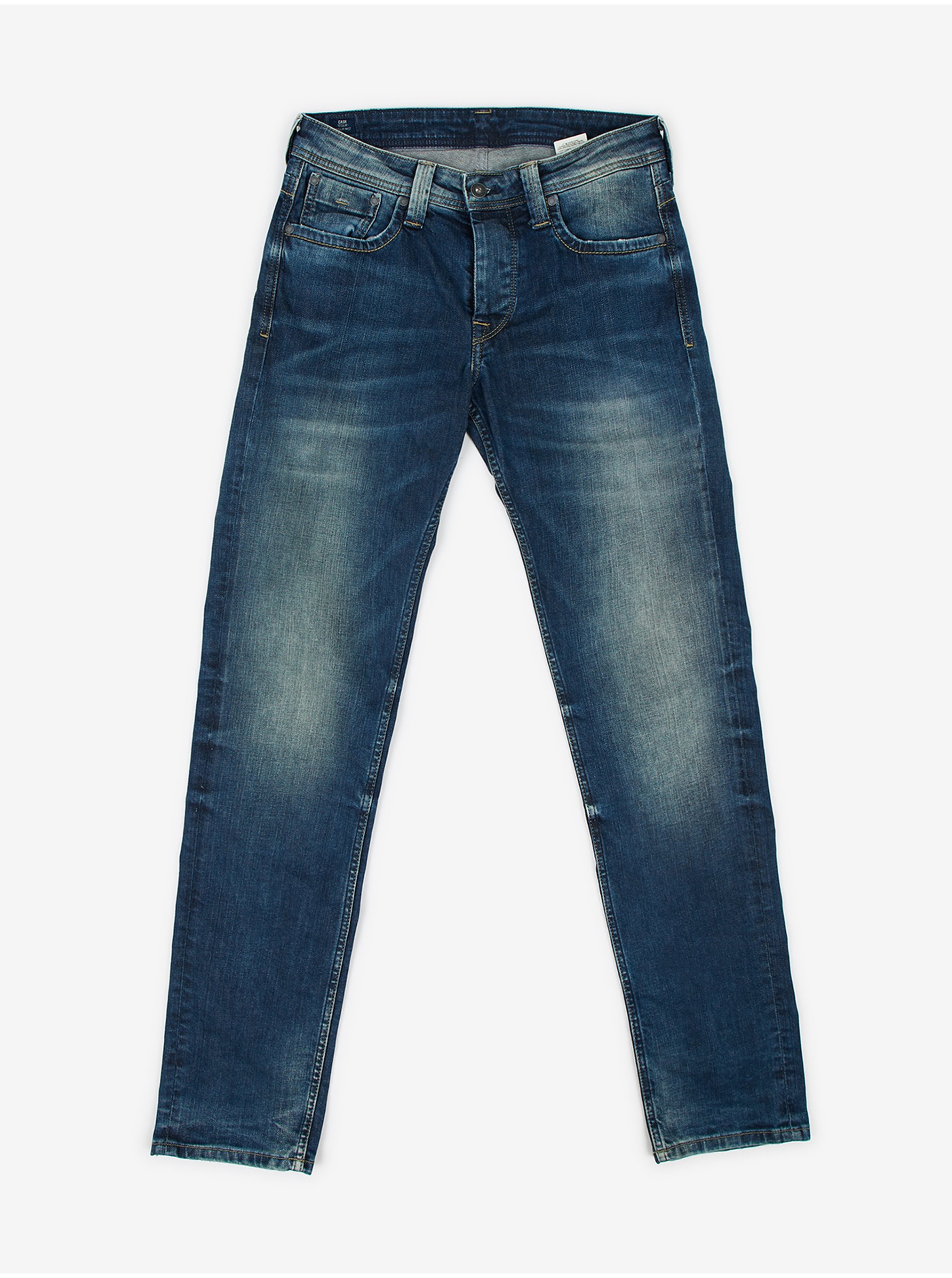 E-shop Tmavě modré pánské straight fit džíny Pepe Jeans Kingston