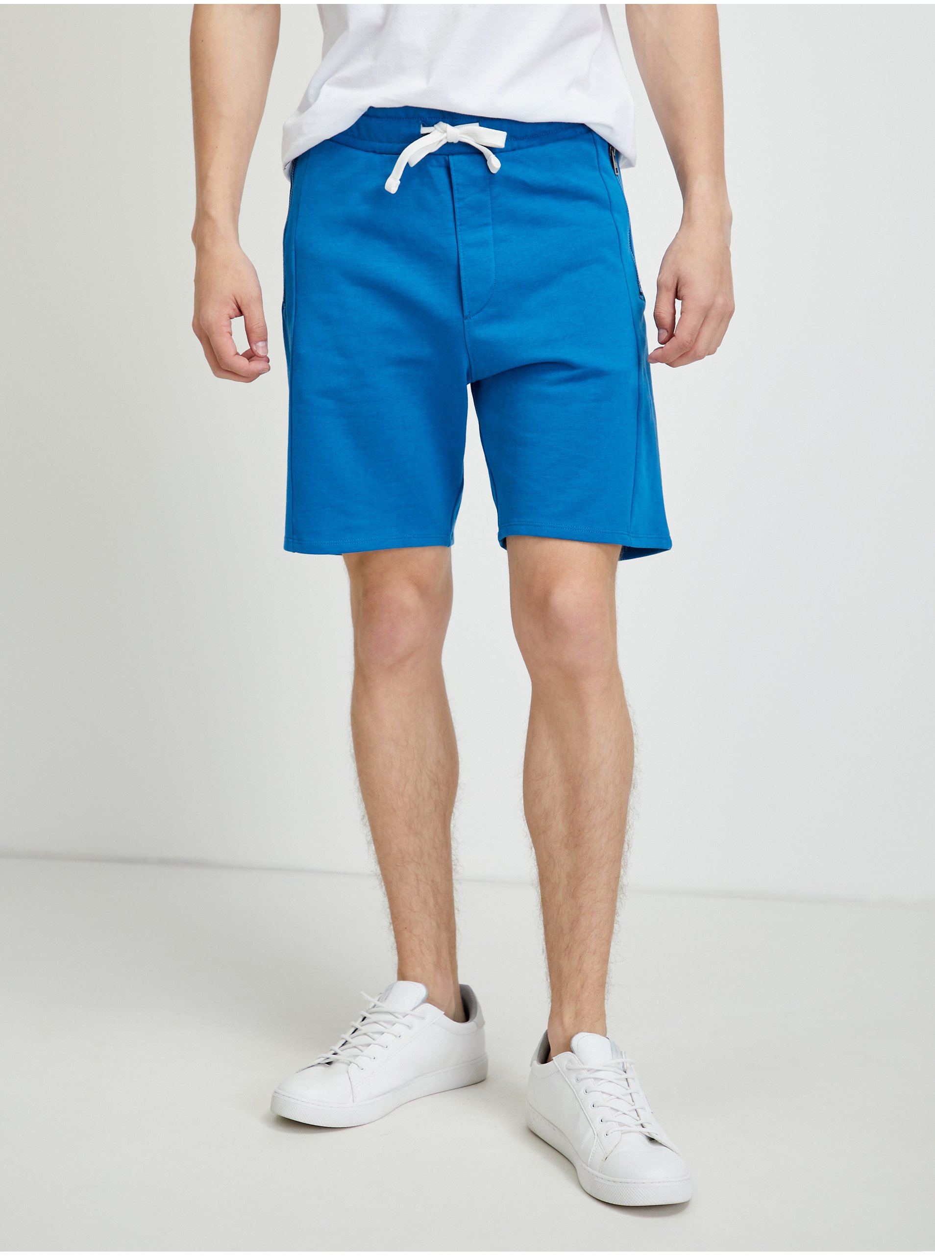 Lacno Voľnočasové nohavice pre mužov Tom Tailor Denim - modrá