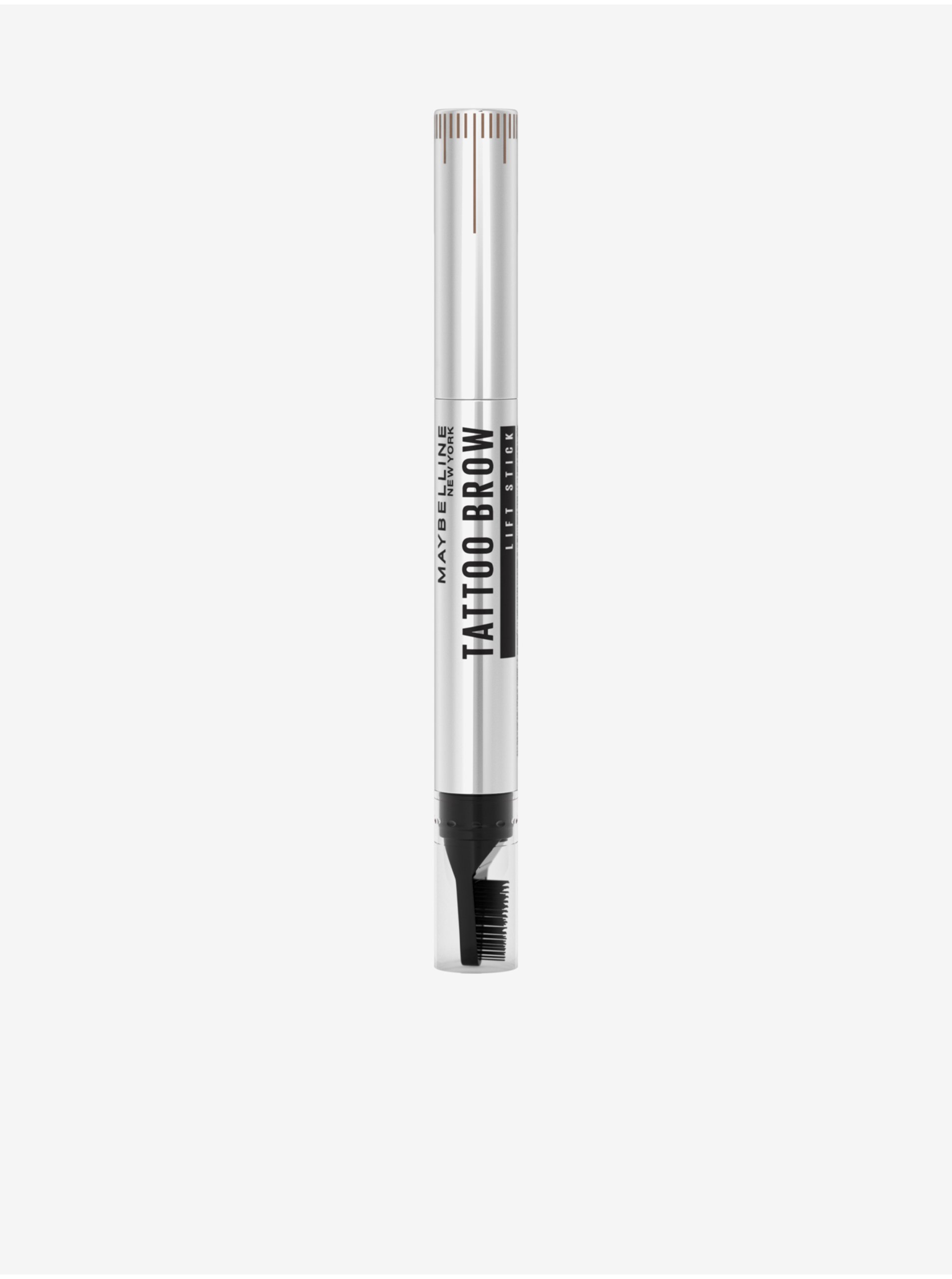 Levně Hnědá tužka na obočí s kartáčkem Maybelline New York Tattoo Brow Lift Soft (1 g)