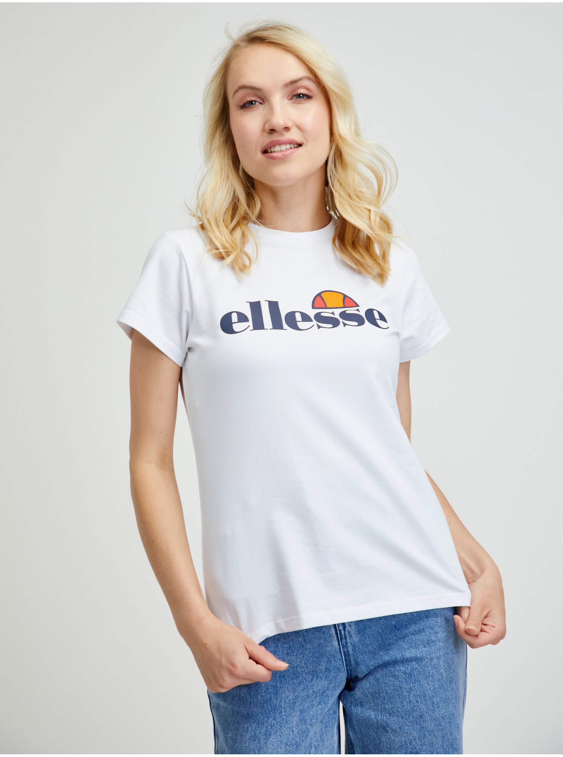 Levně Bílé dámské tričko Ellesse Hayes