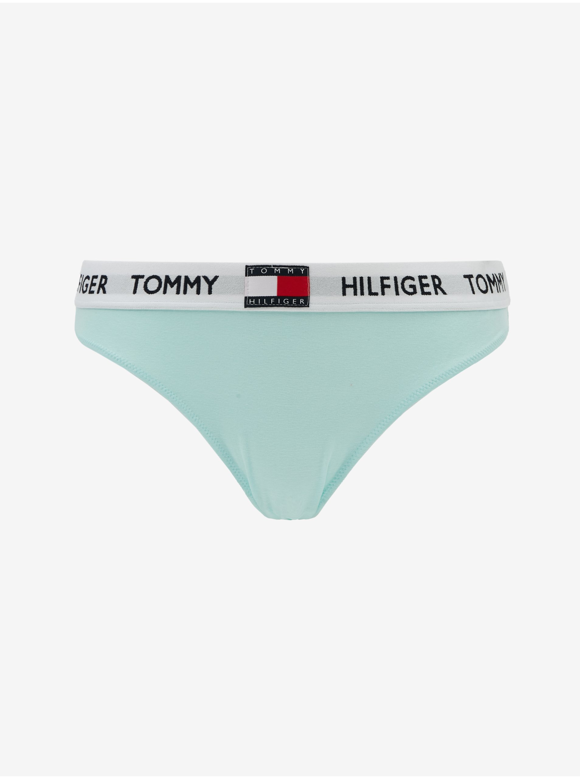 Lacno Nohavičky pre ženy Tommy Hilfiger - svetlomodrá