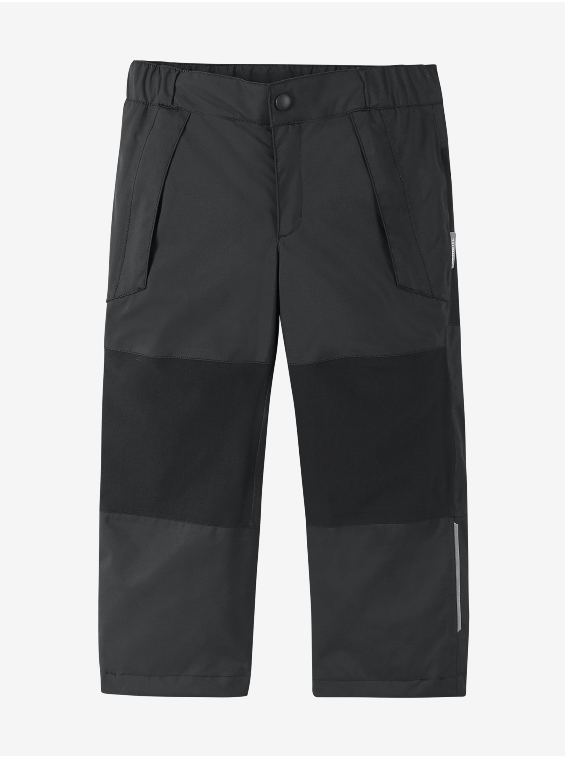 Levně Černé dětské voděodolné kalhoty s povrchovou úpravou Reima Lento