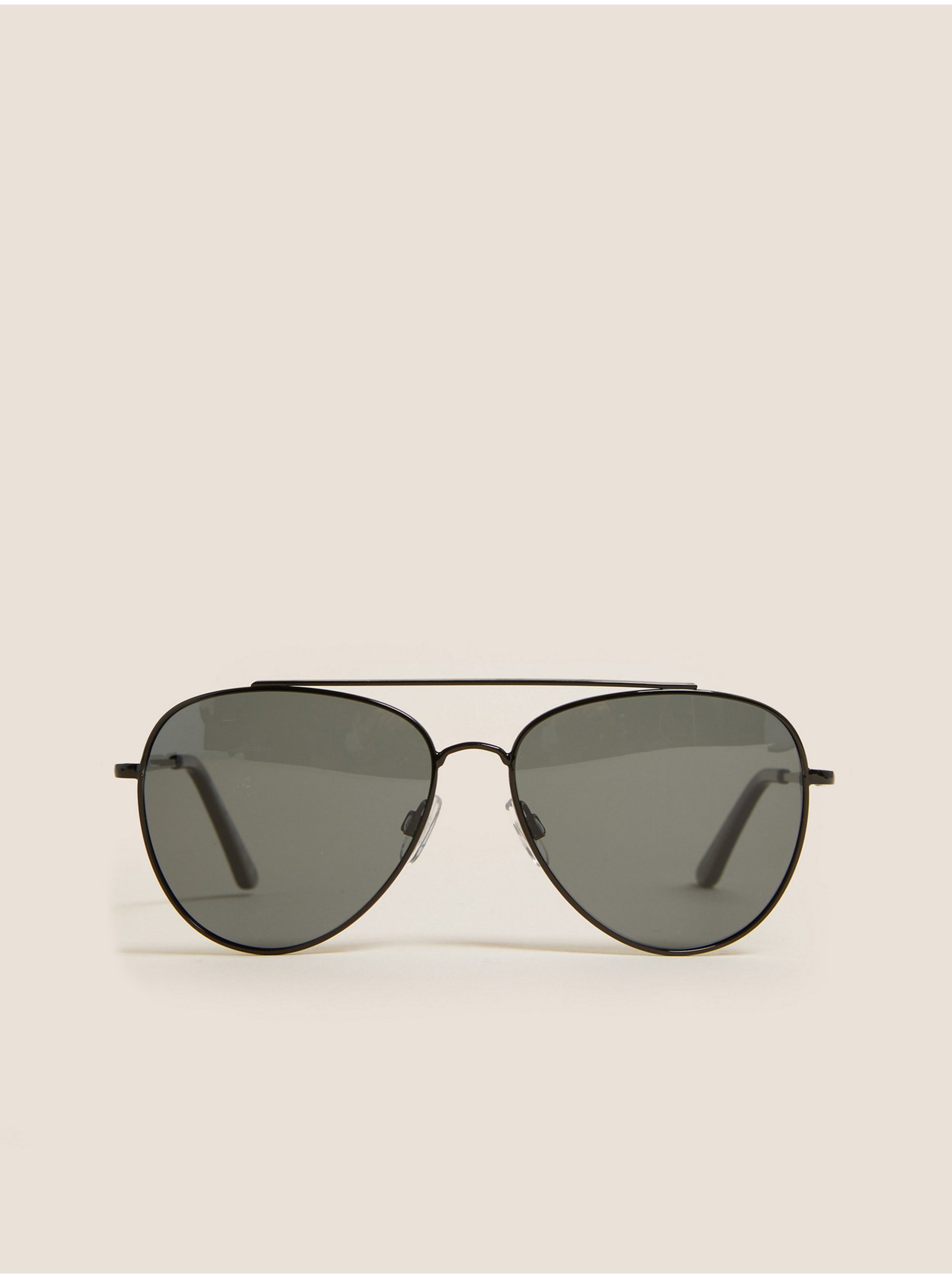 Levně Letecké sluneční brýle s ochranným faktorem UV 50+ Marks & Spencer černá