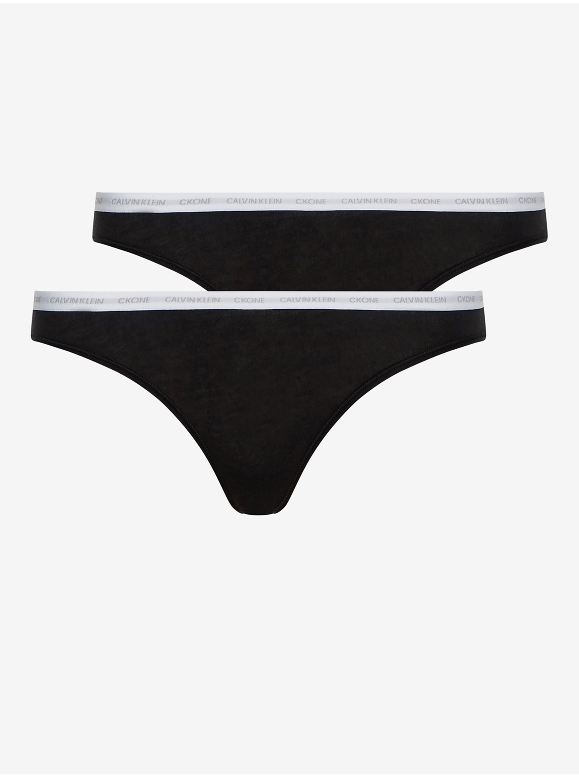 Lacno Sada dvoch čiernych nohavičiek Calvin Klein Underwear