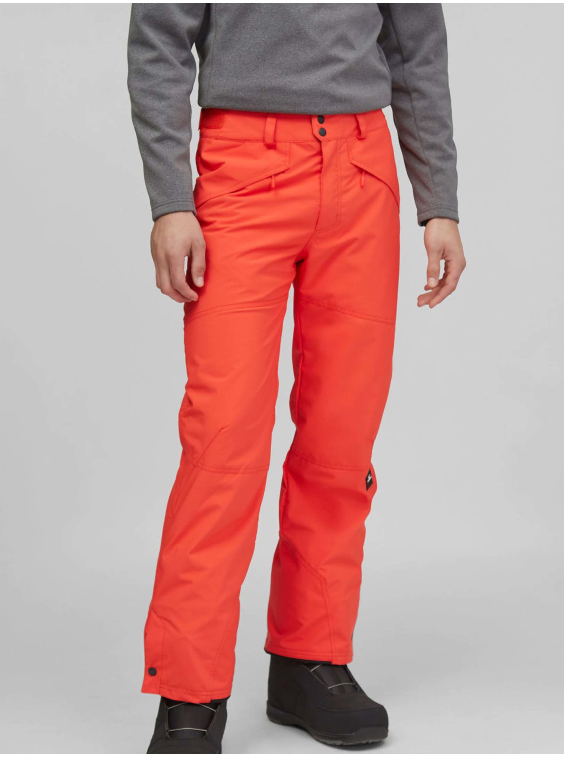 Levně Oranžové pánské lyžařské/snowboardové kalhoty O'Neill Hammer