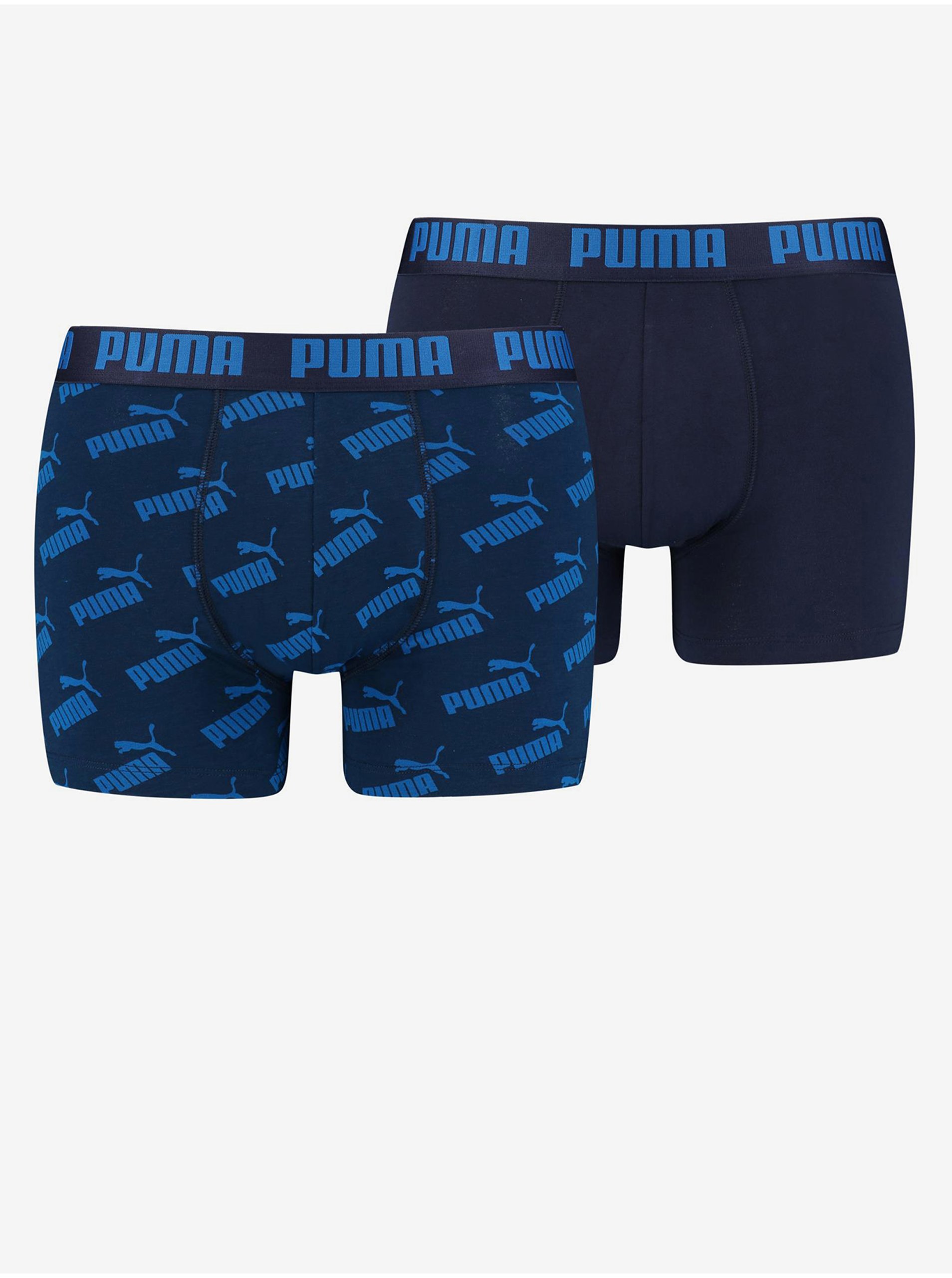 Levně Sada dvou párů pánských boxerek v tmavě modré barvě Puma