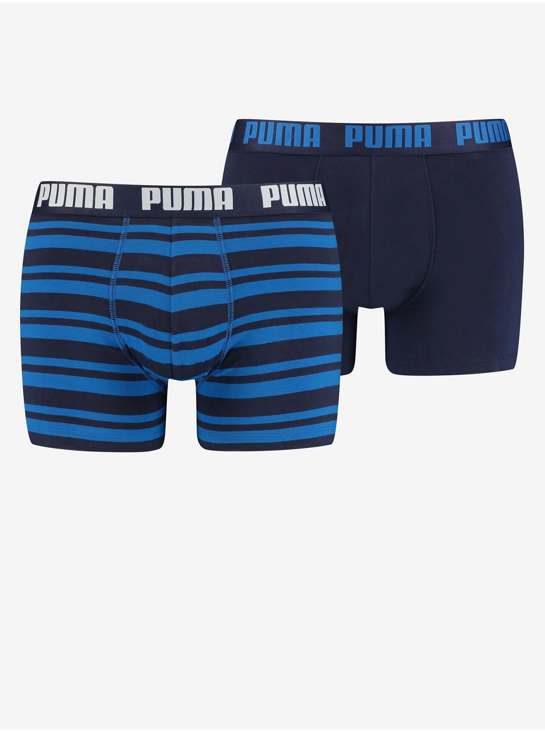E-shop Sada dvoch pánskych boxerok v modrej a tmavomodrej farbe Puma