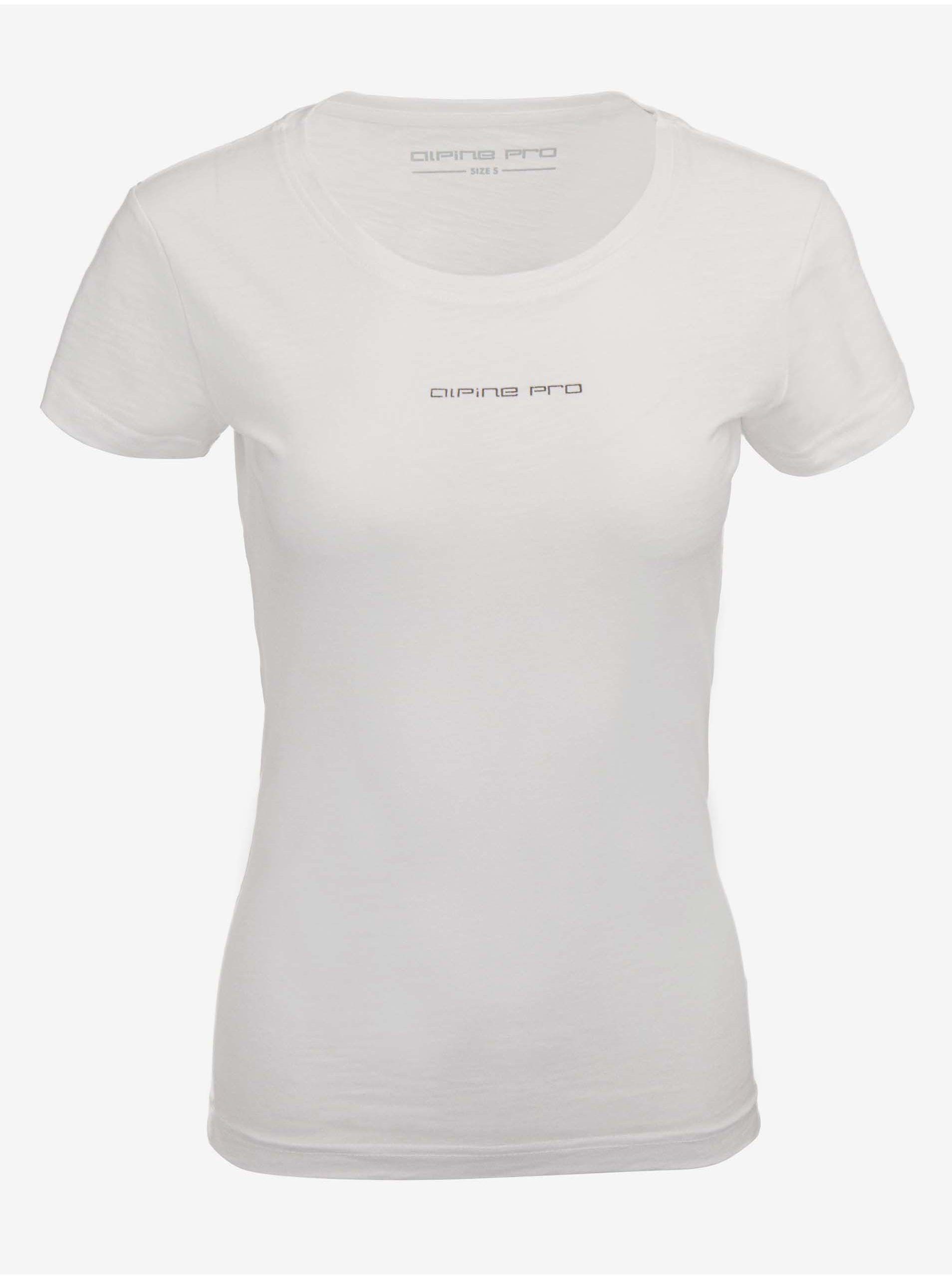 Levně Bílé dámské tričko ALPINE PRO VENNA
