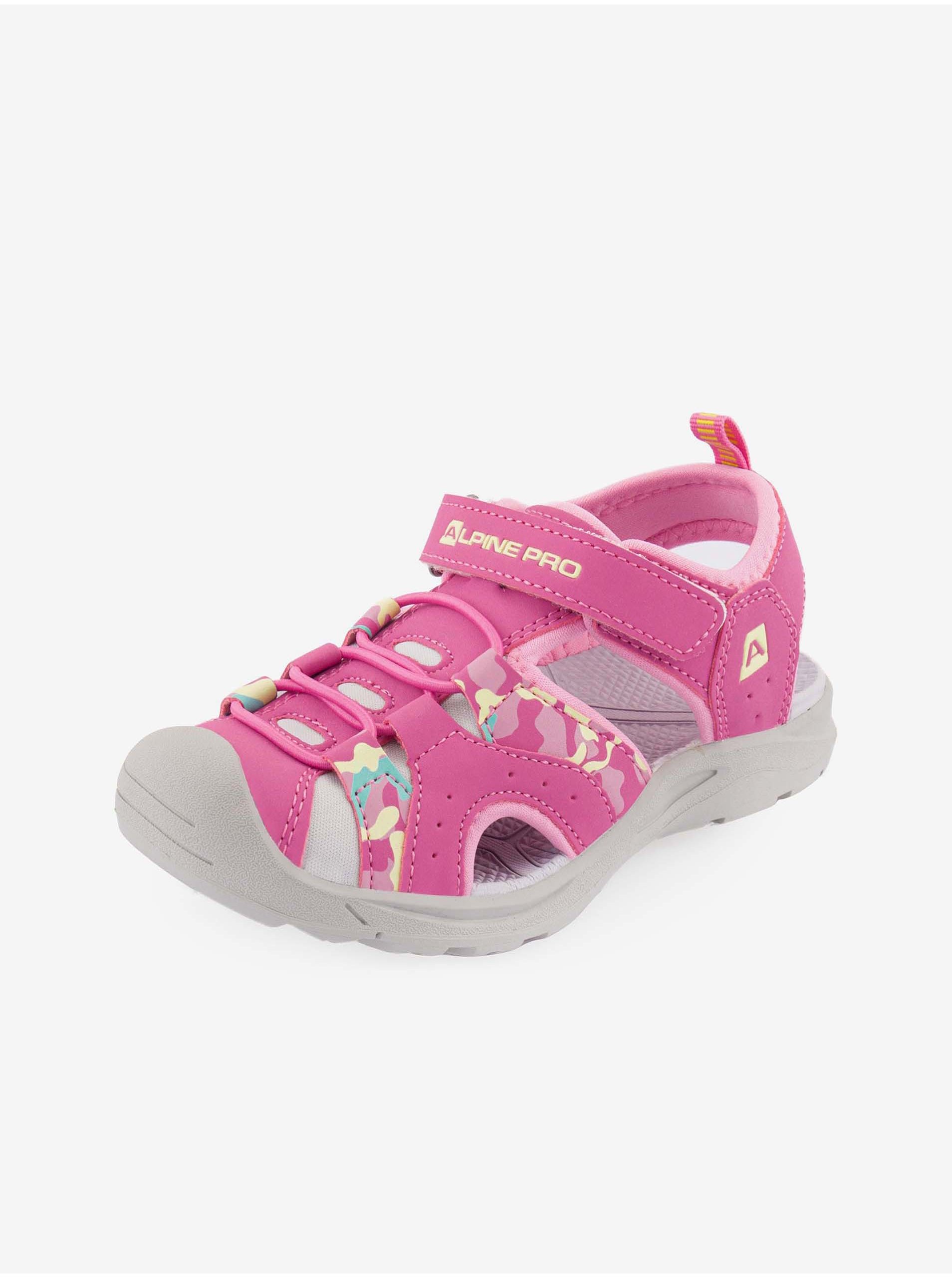 Levně Růžové holčičí sandály ALPINE PRO Lysso