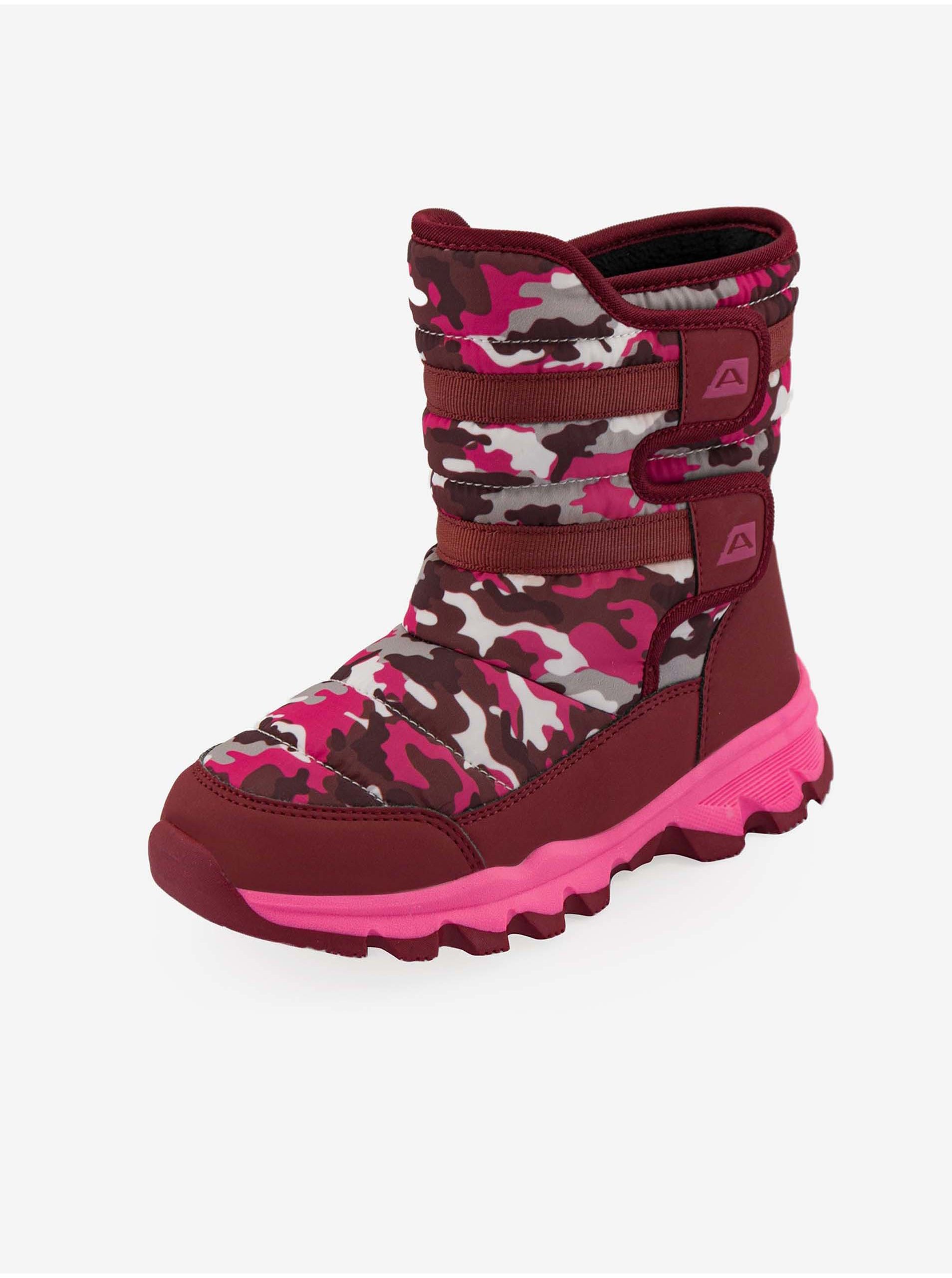 E-shop Růžové dívčí zimní boty ALPINE PRO Kamo