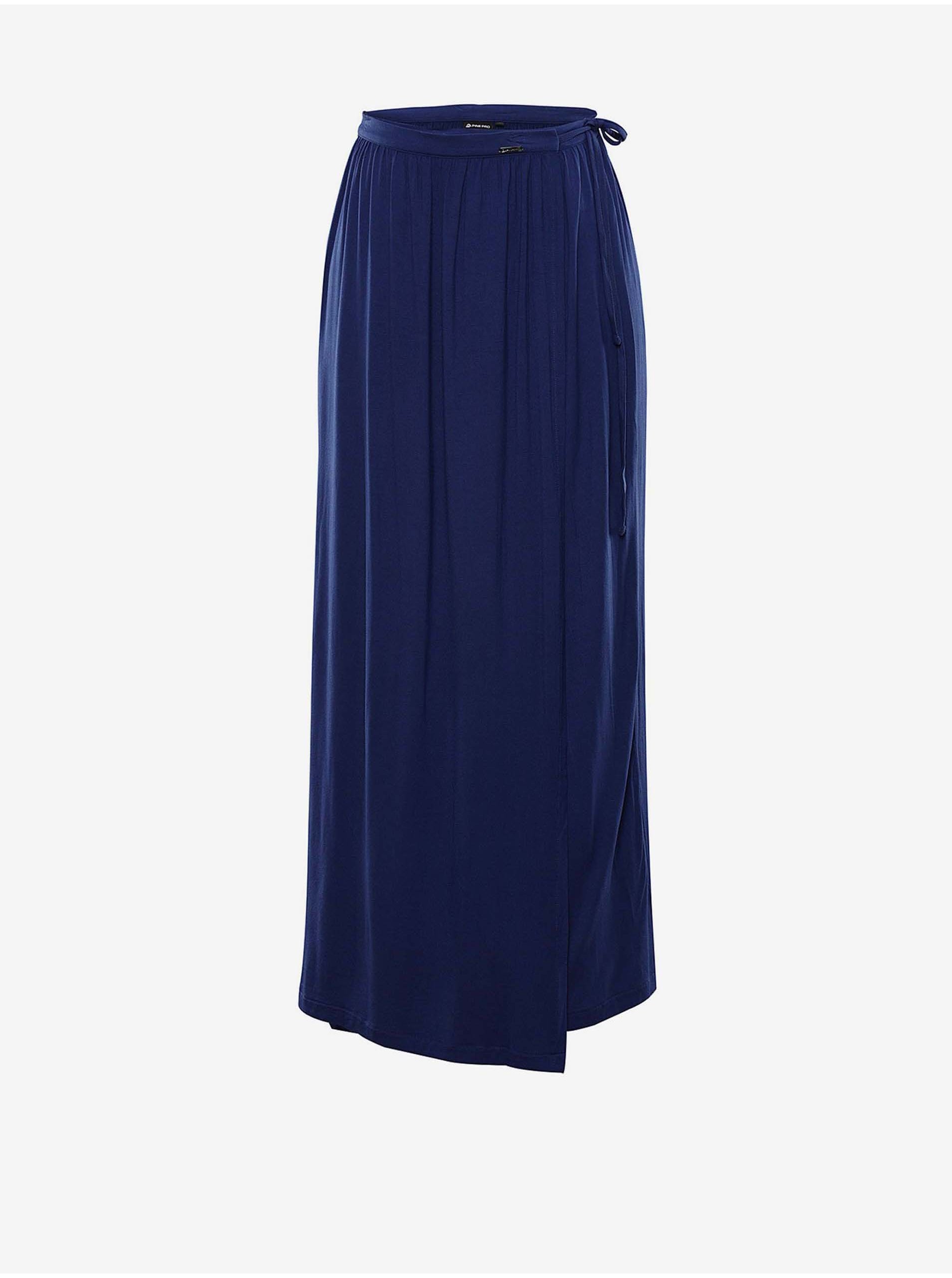 E-shop Tmavě modrá dámská maxi sukně Alpine Pro LARCA