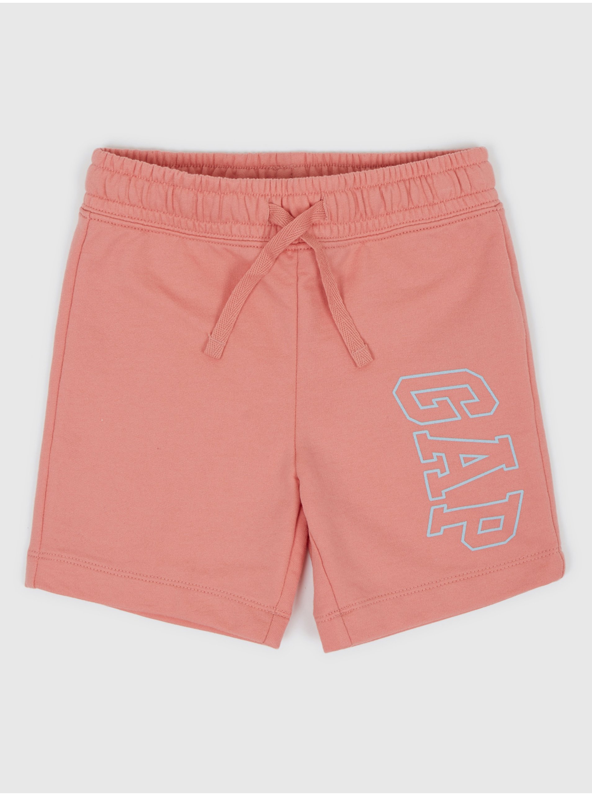 Lacno Ružové dievčenské šortky s logom GAP