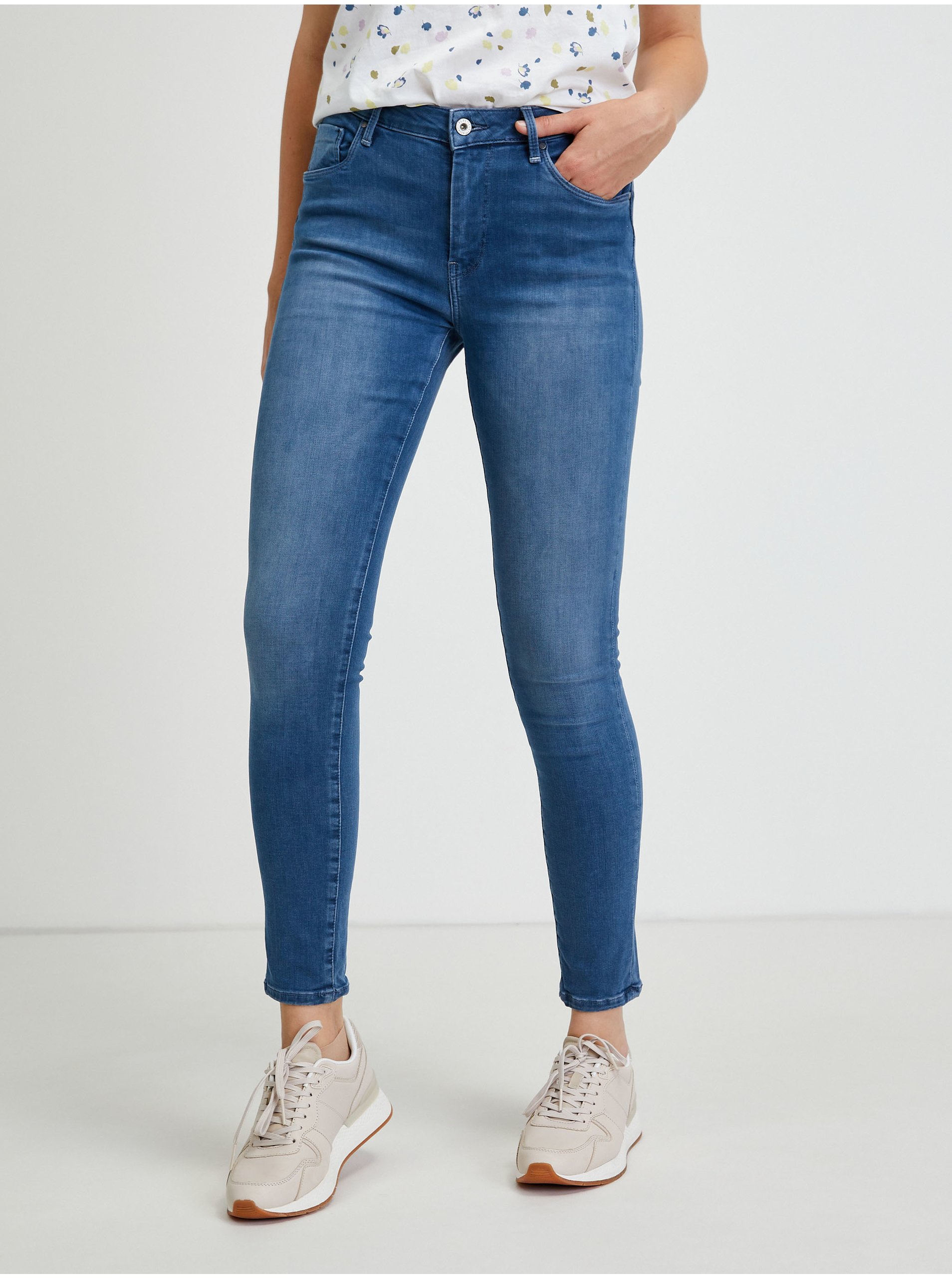 E-shop Tmavě modré dámské skinny fit džíny Pepe Jeans Regent