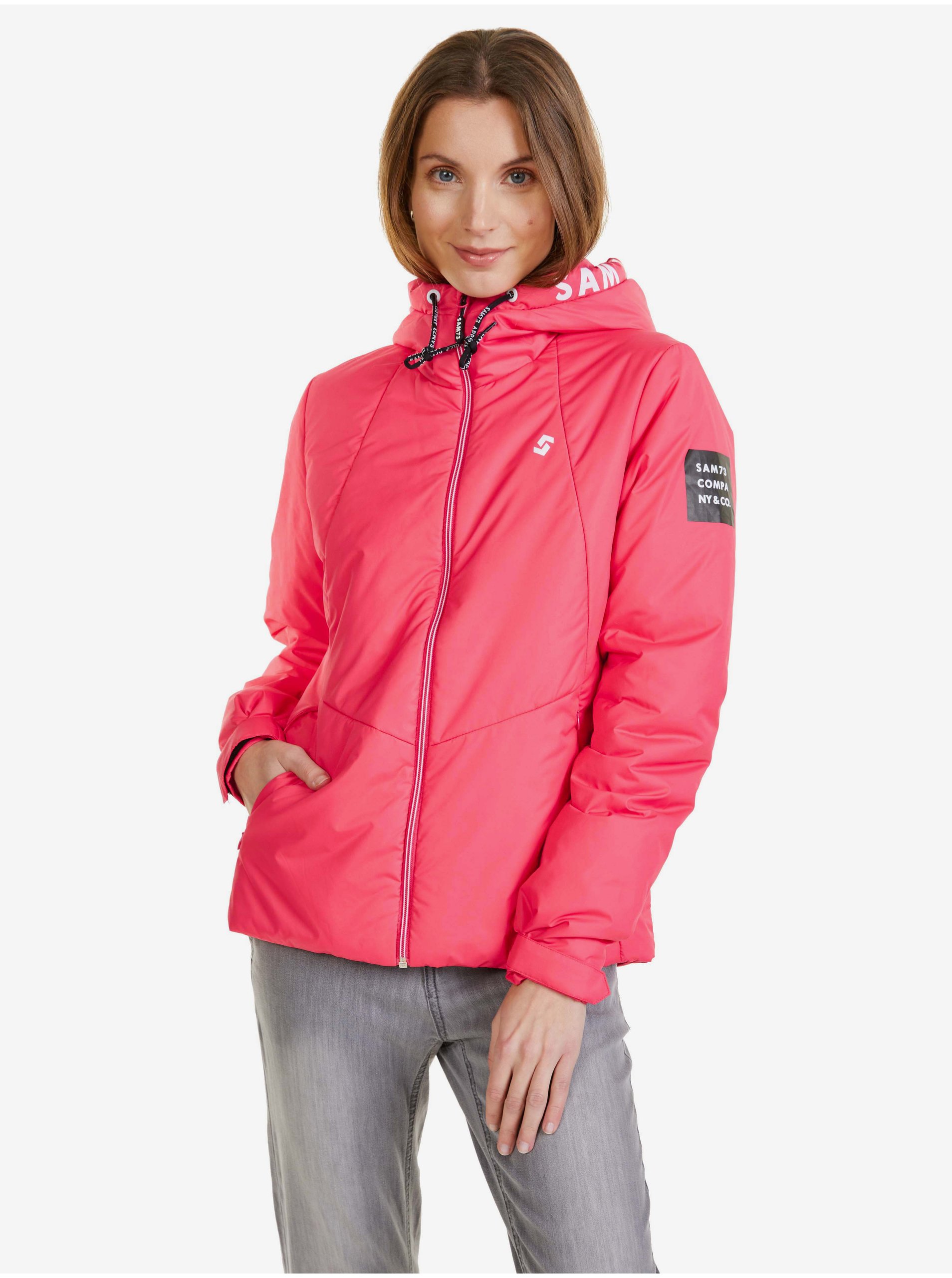E-shop Tmavě růžová dámská bunda SAM 73 Alfie