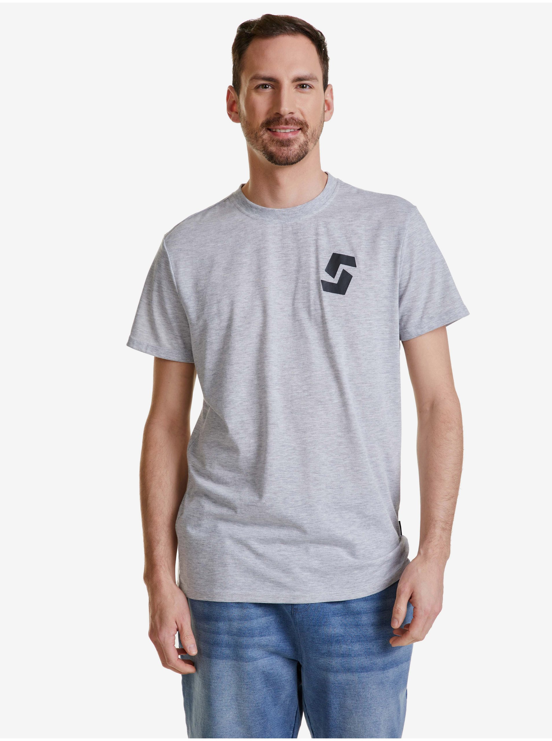 E-shop Světle šedé pánské tričko SAM 73 Dougall