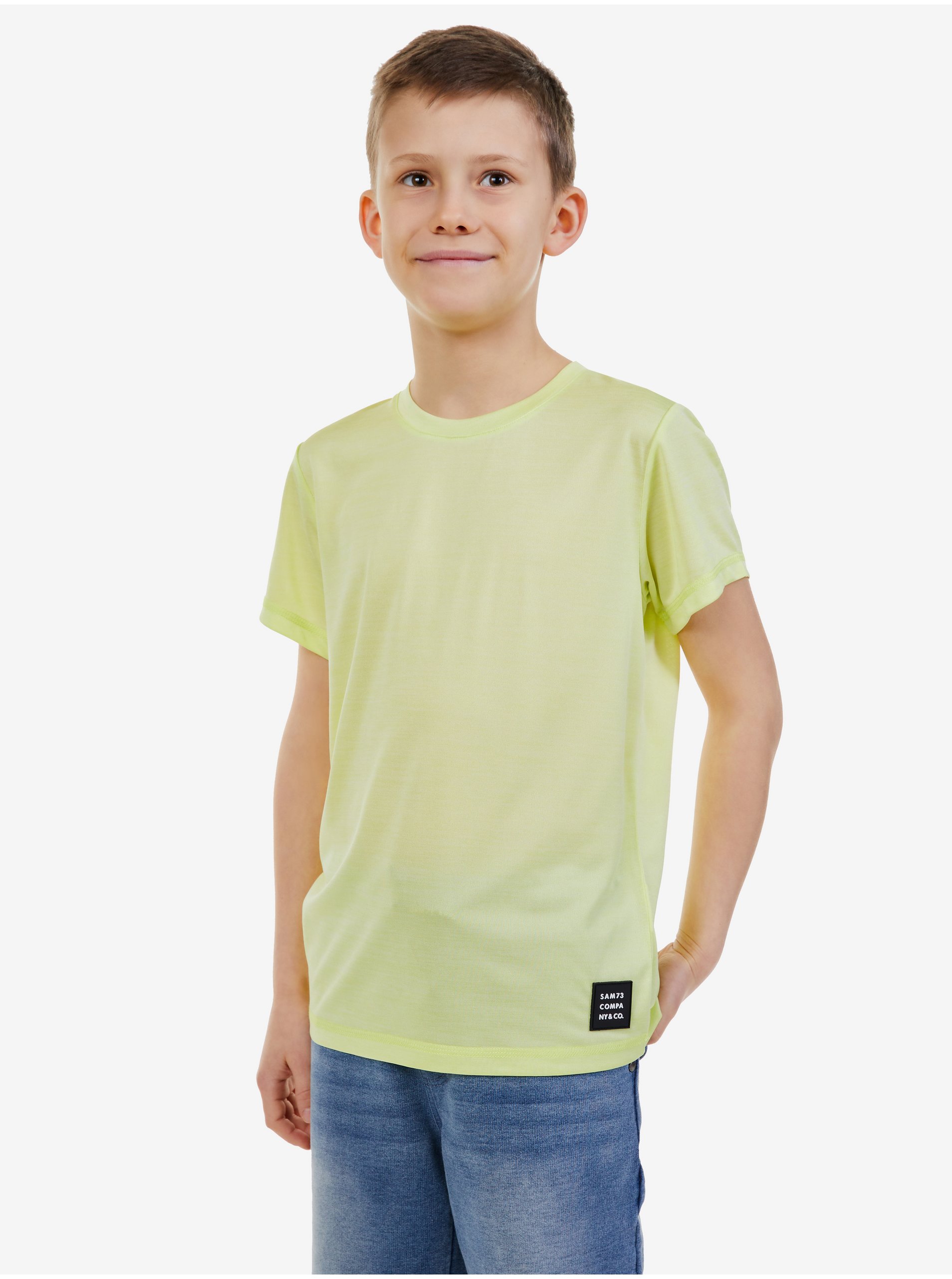 Levně Zelené chlapecké tričko SAM 73 Bronwen