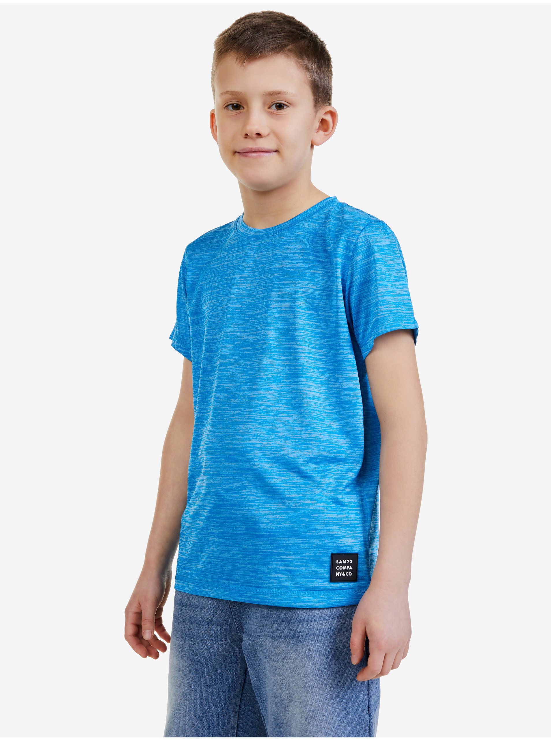 Lacno Modré chlapčenské tričko SAM 73 Bronwen