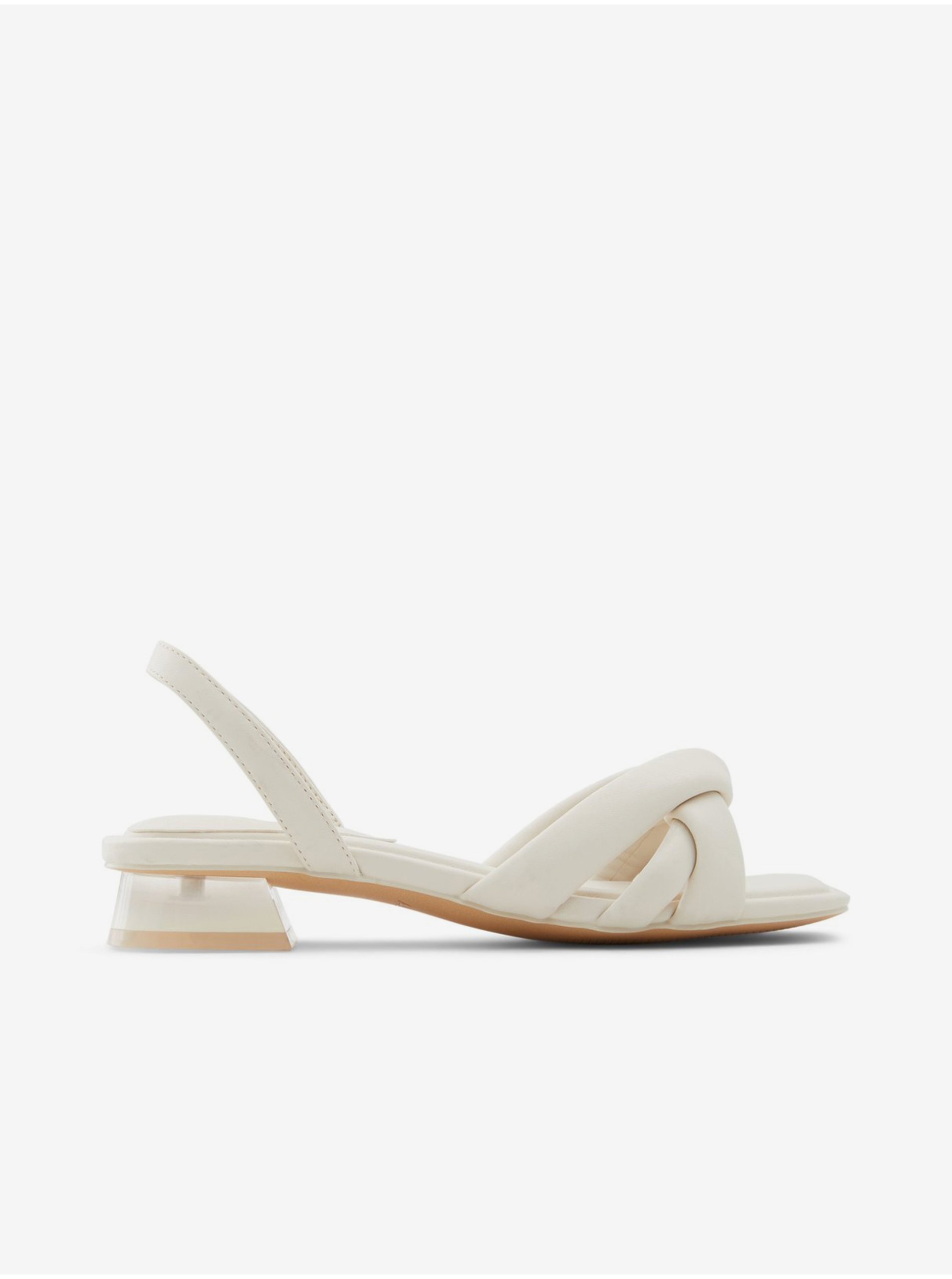 Lacno Biele dámske sandále na podpätku ALDO Buttercupp