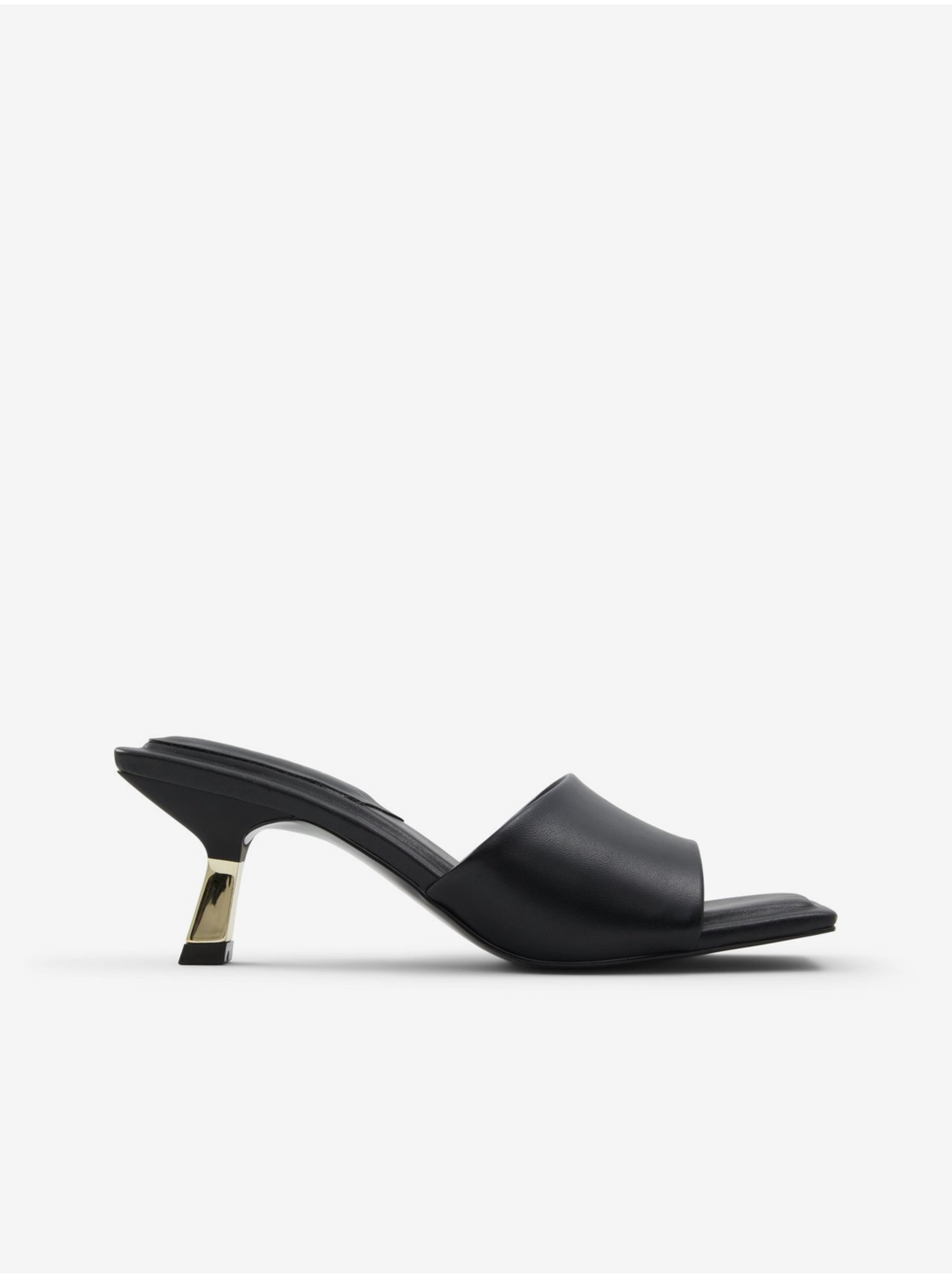 Lacno Čierne dámske papuče na podpätku ALDO Cassilia