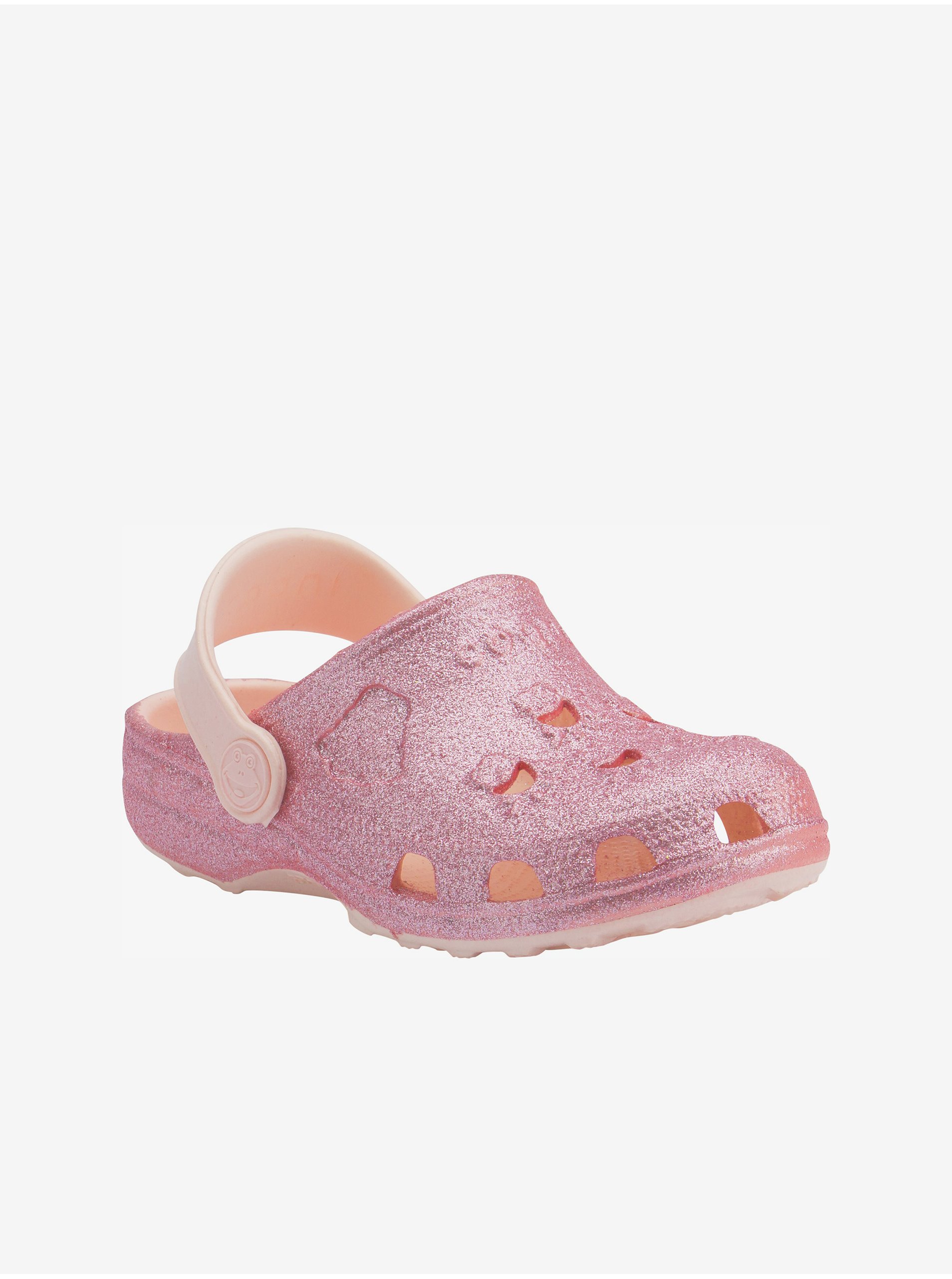 Lacno Ružové dievčenské papuče Coqui Little Frog