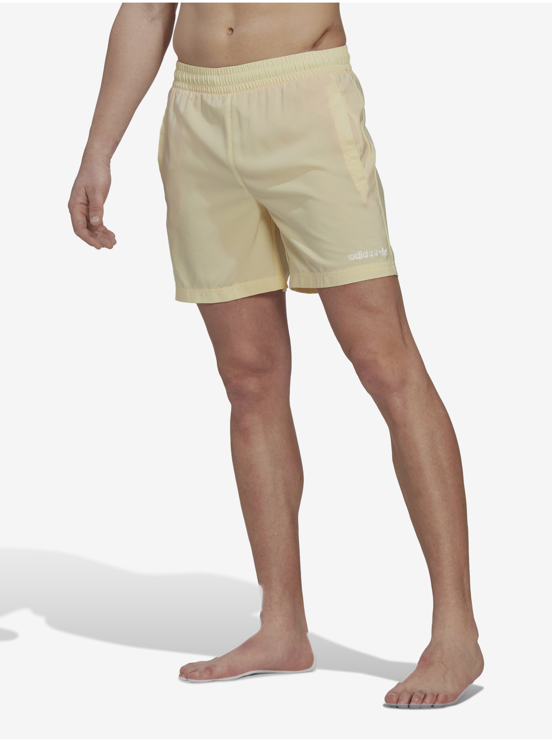 Lacno Plavky pre mužov adidas Originals - žltá
