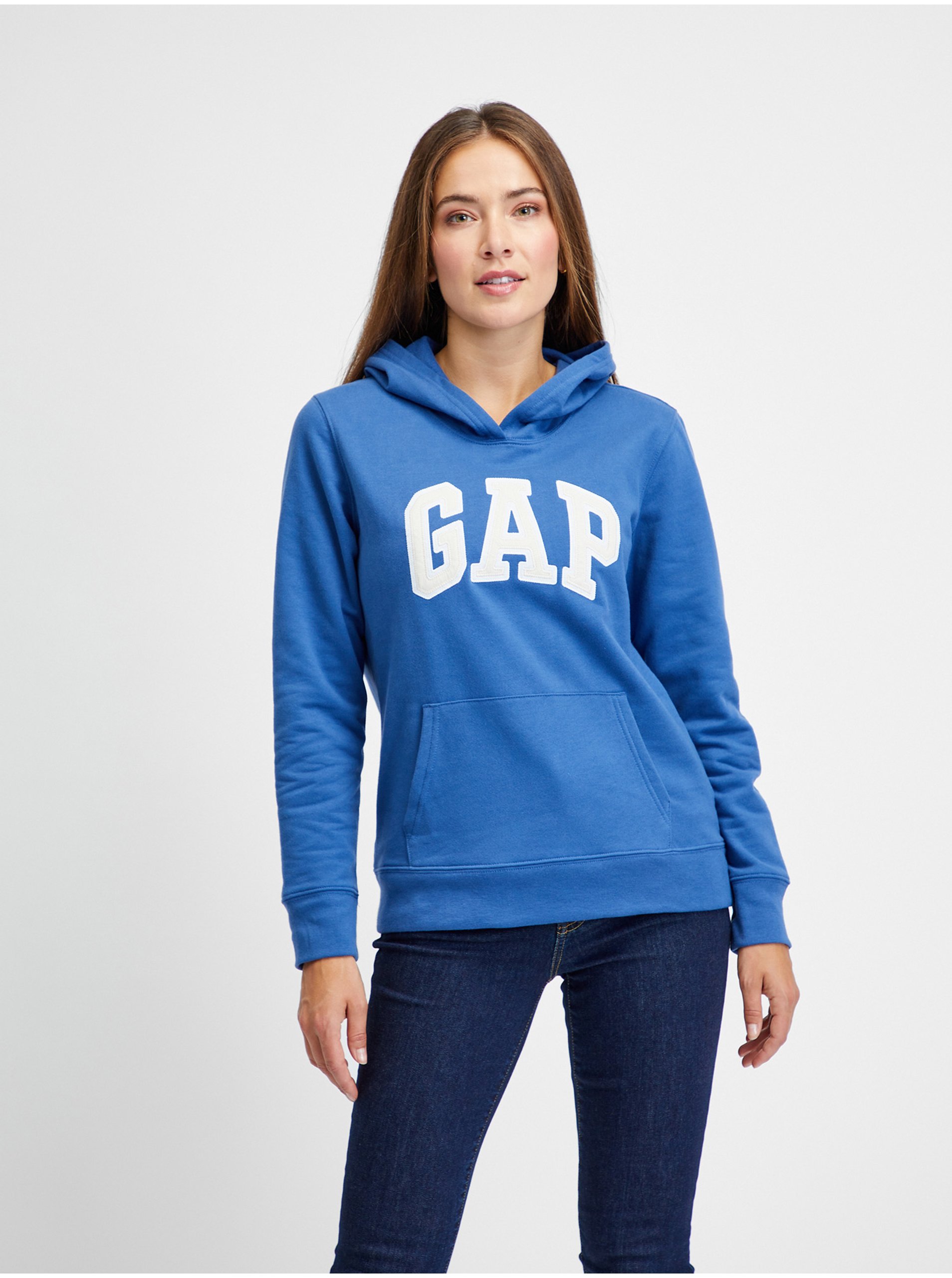 Lacno Modrá dámská mikina s logom GAP