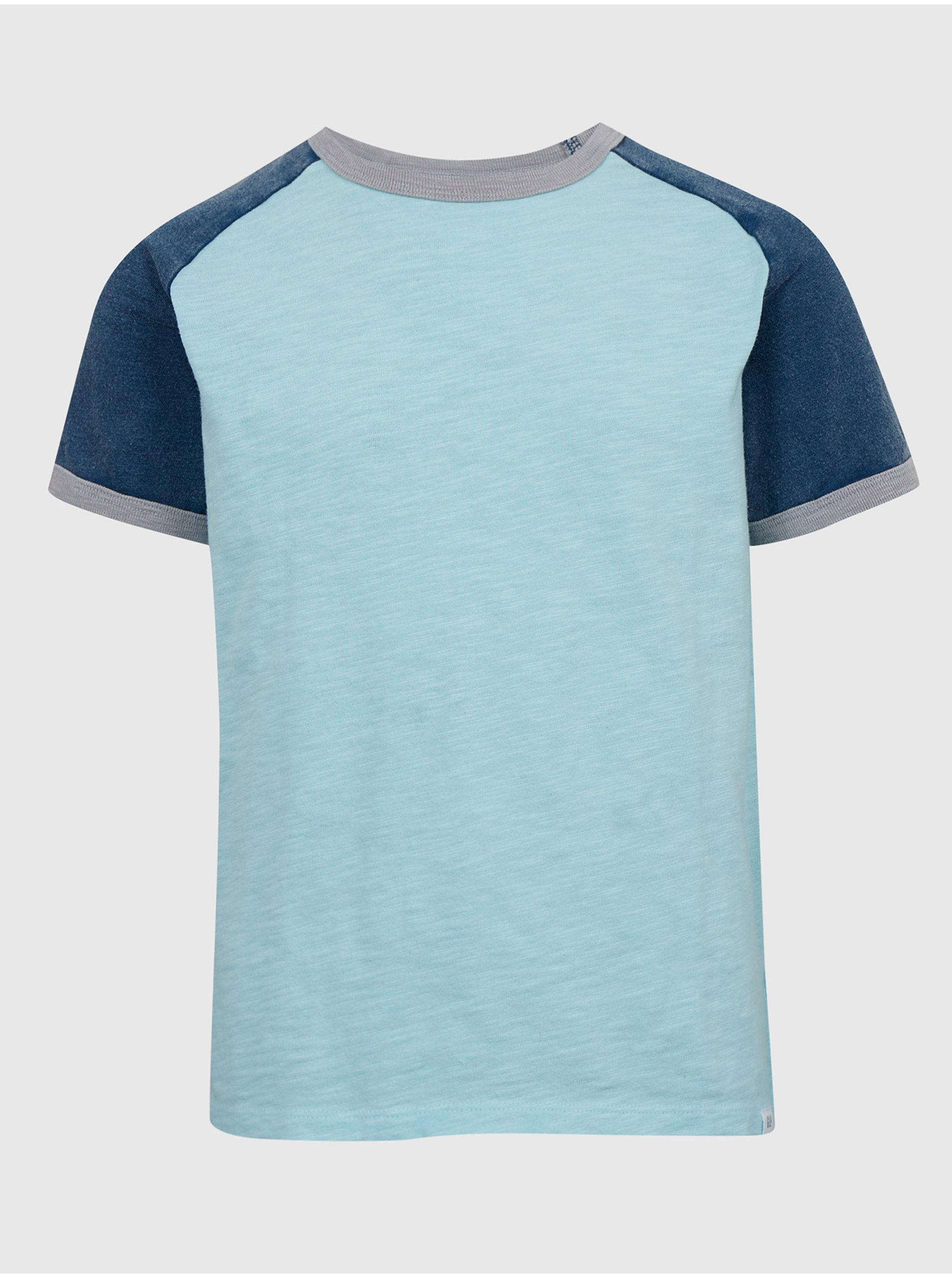 Lacno Modré chlapčenské tričko s krátkym rukávom GAP