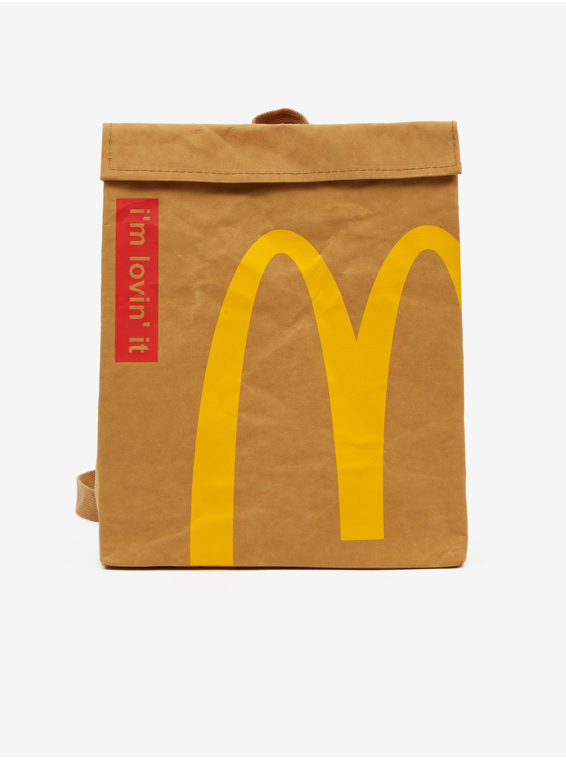 Levně Hnědý batoh/taška McDonald's Iconic