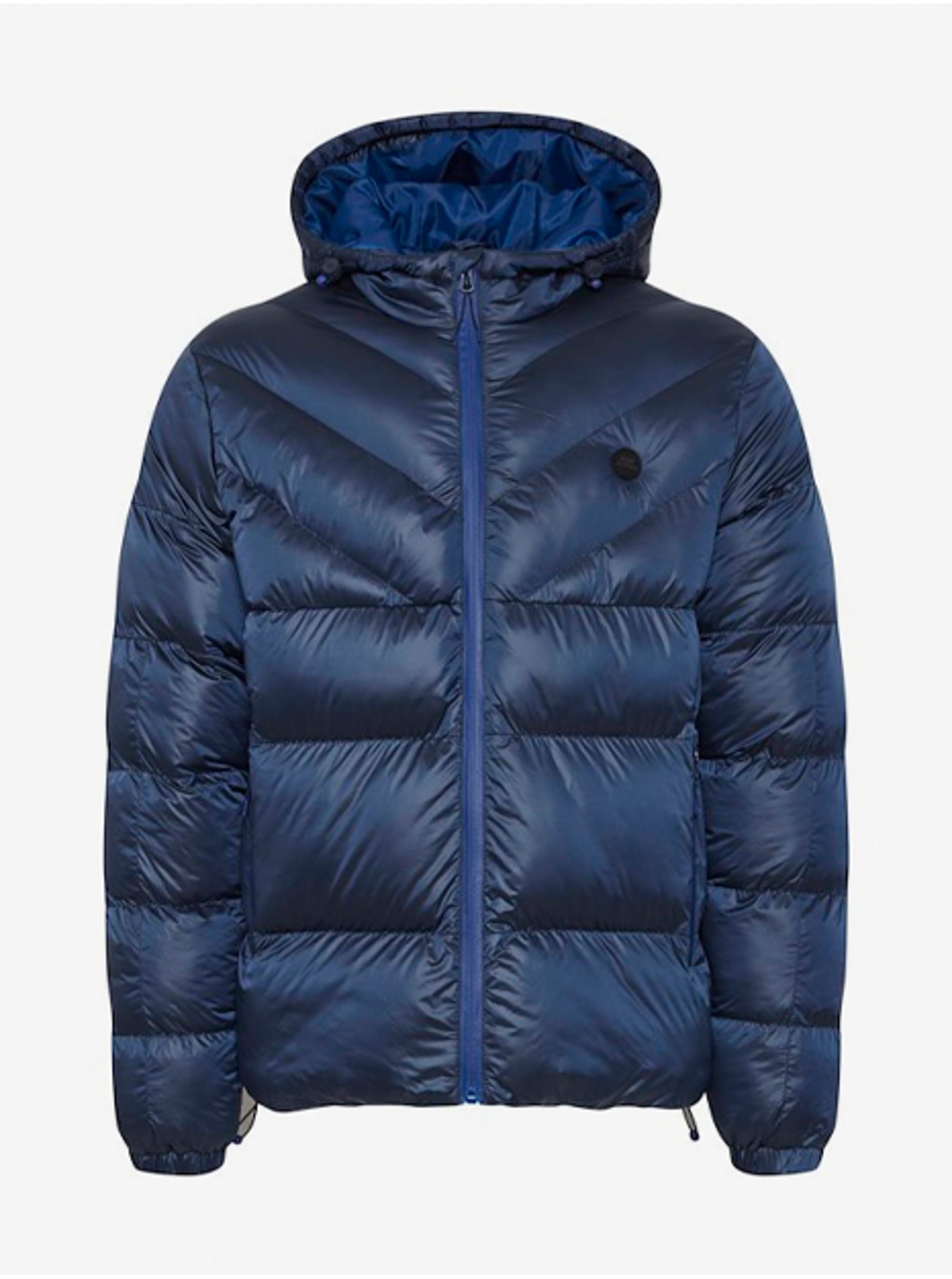 E-shop Modrá prešívaná bunda s kapucňou Blend