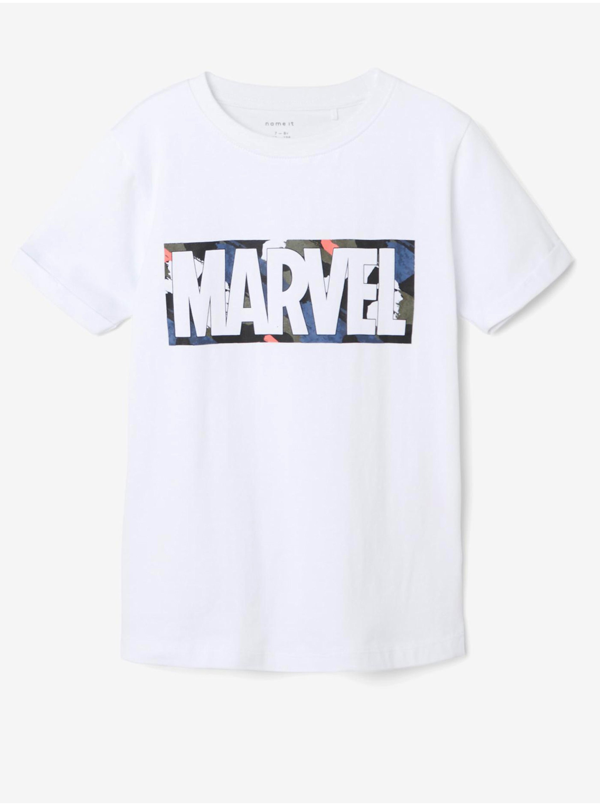 Lacno Biele chlapčenské tričko name it Marvel