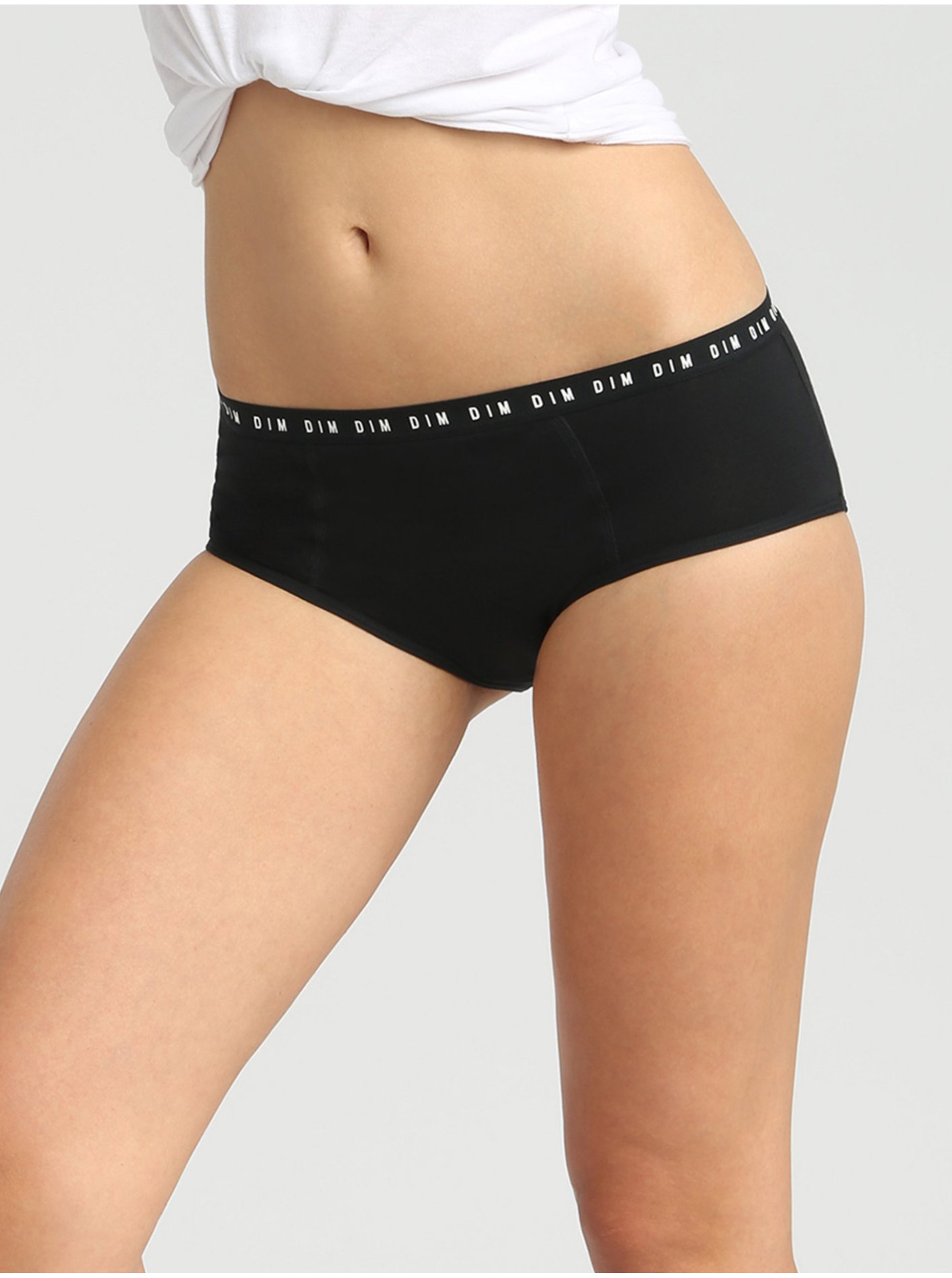Lacno Čierne nočné aj denné menštruačné nohavičky Bellinda MENSTRUAL BOXER STRONG
