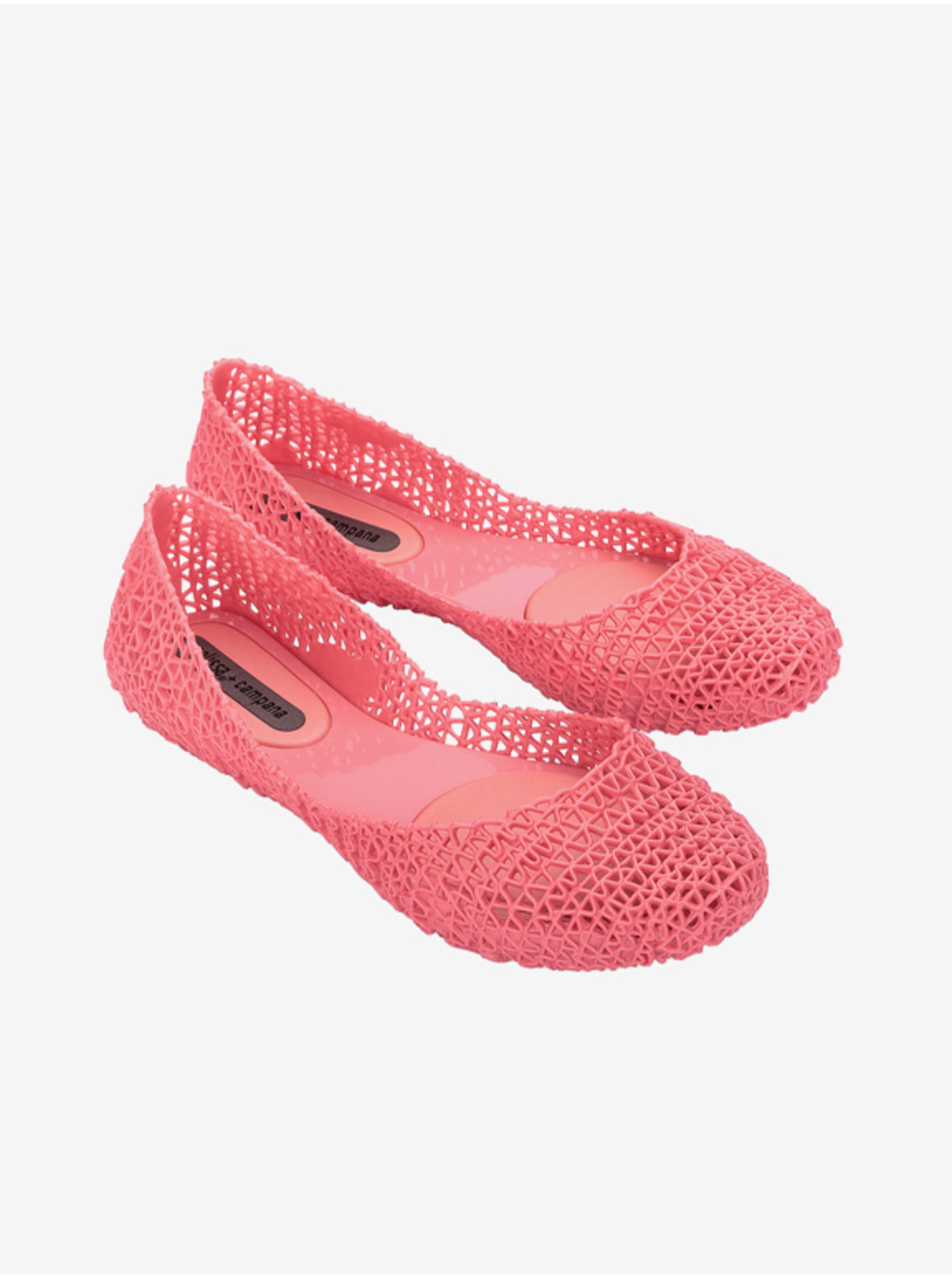 E-shop Růžové třpytivé baleríny Melissa Campana Papel