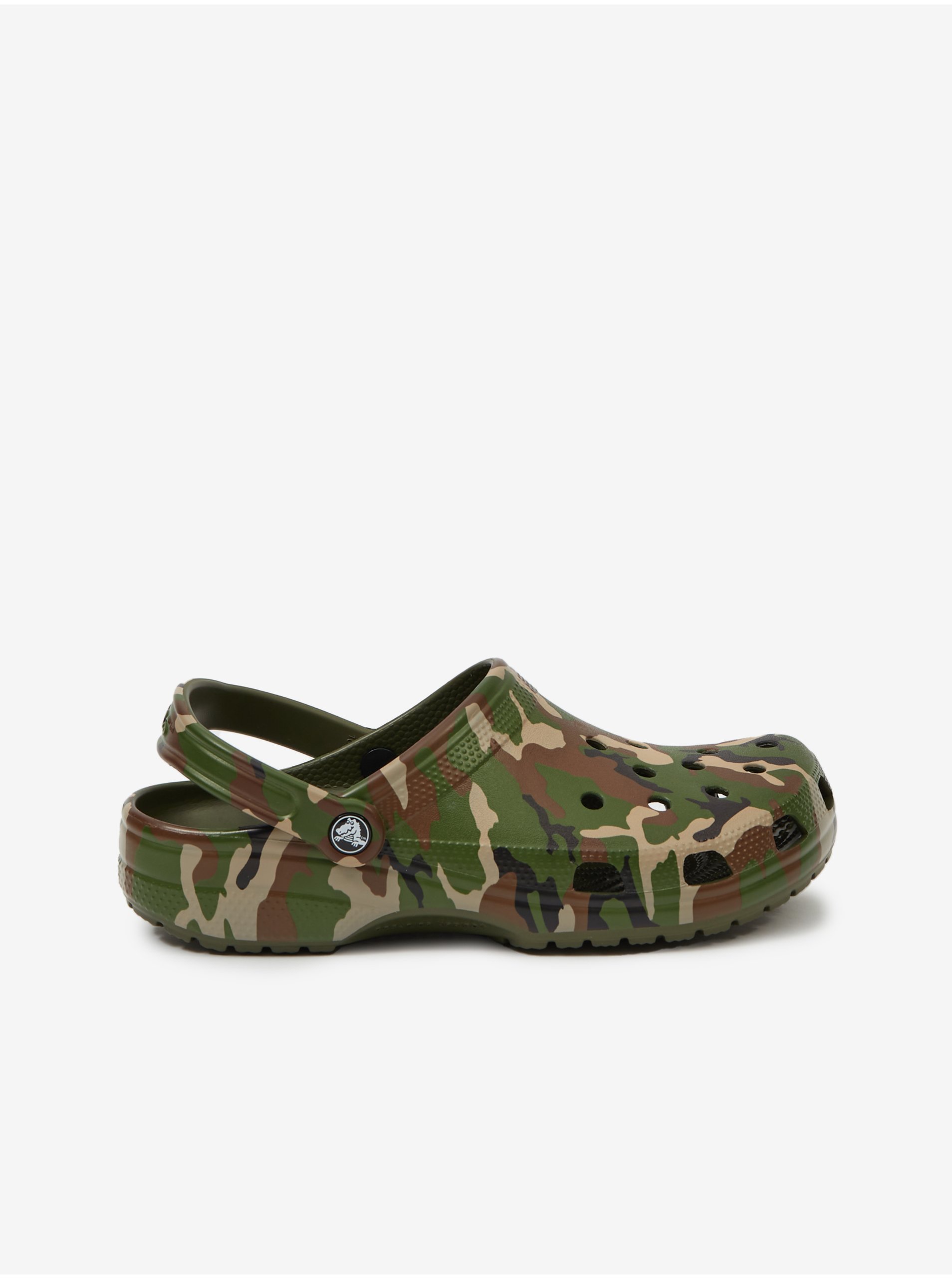 E-shop Zelené pánské maskáčové pantofle Crocs