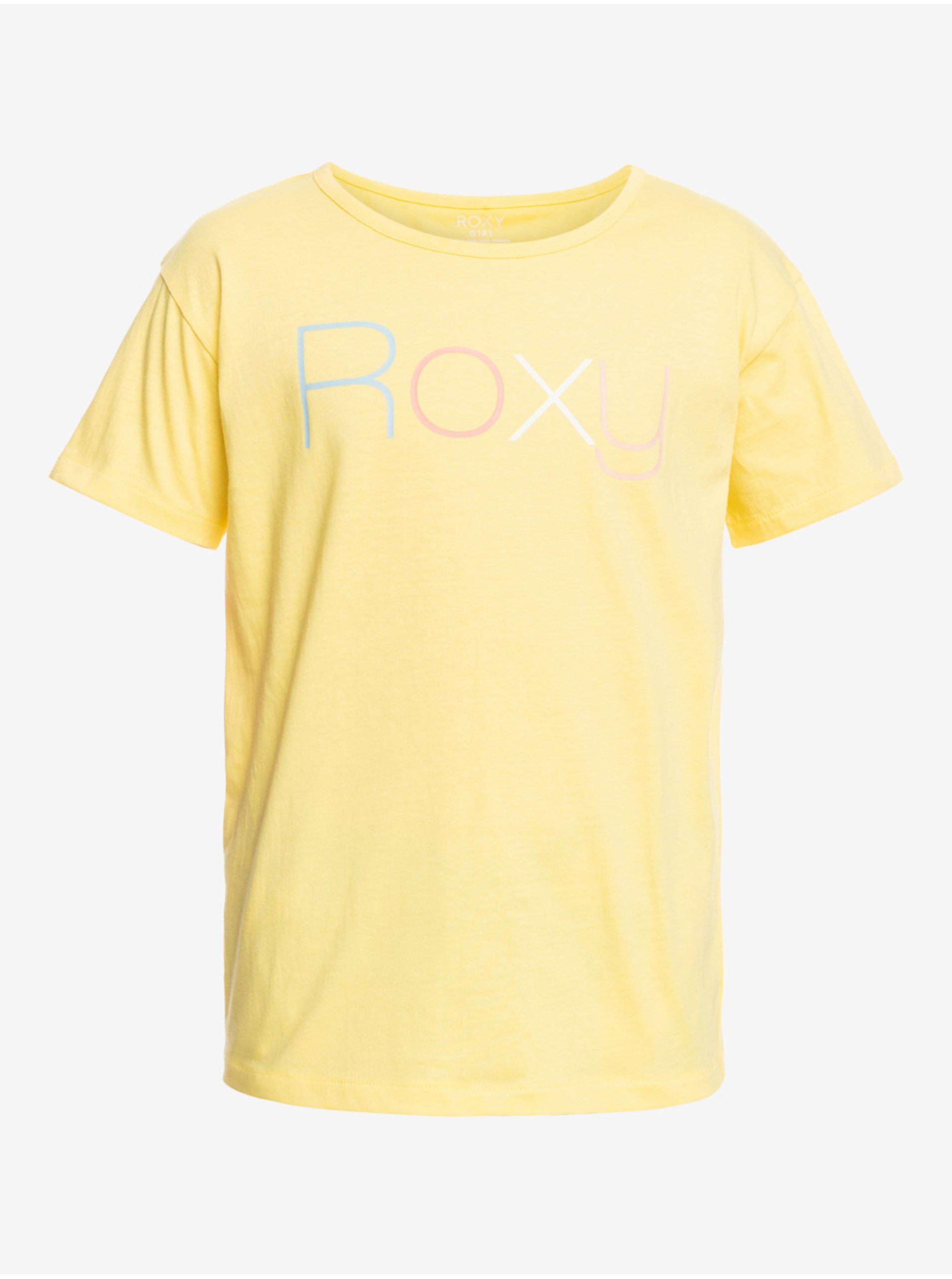 Lacno Žlté dievčenské tričko Roxy Day and Night