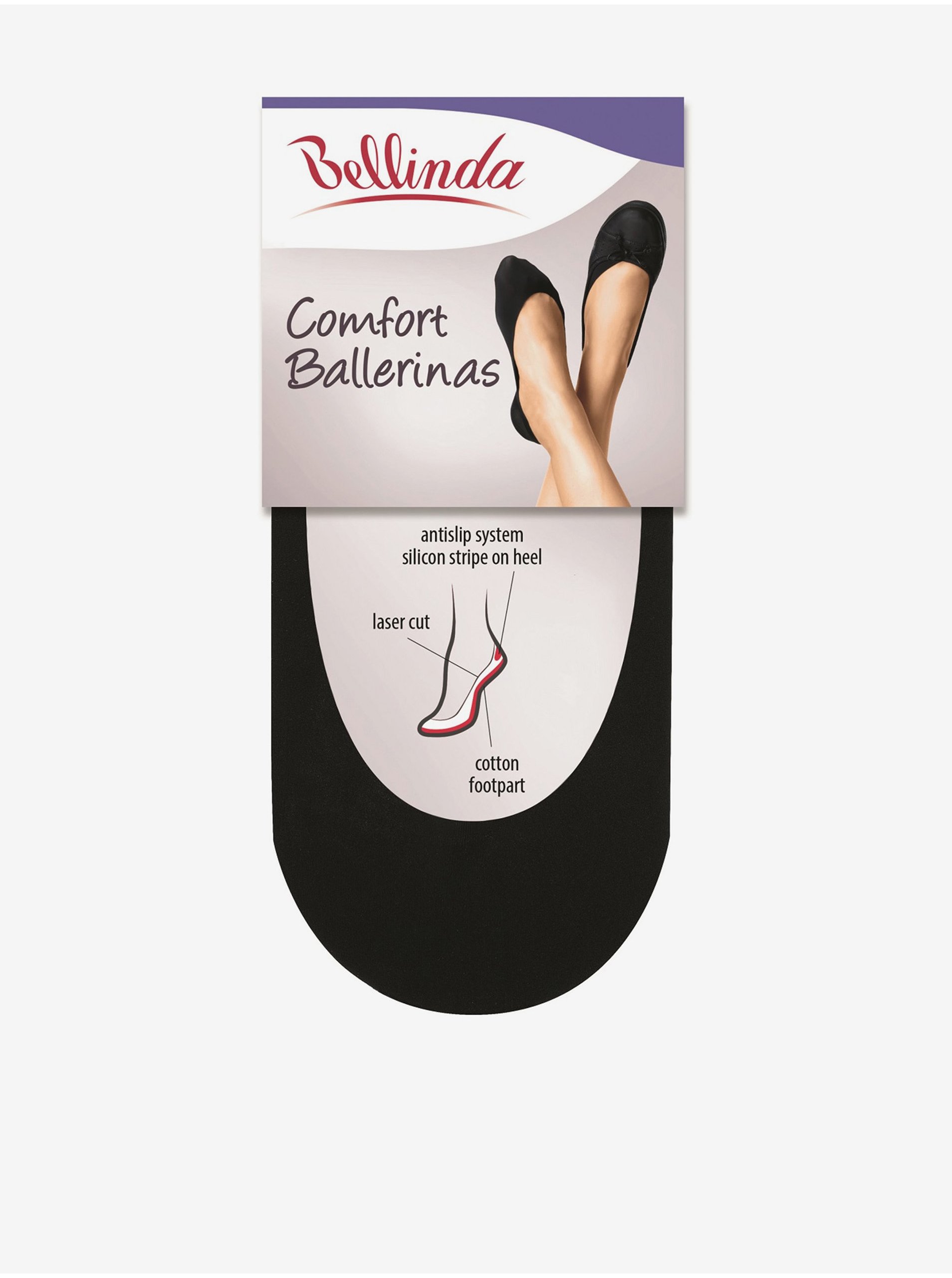 Levně COMFORT BALLERINAS - Balerínkové ponožky - tělová