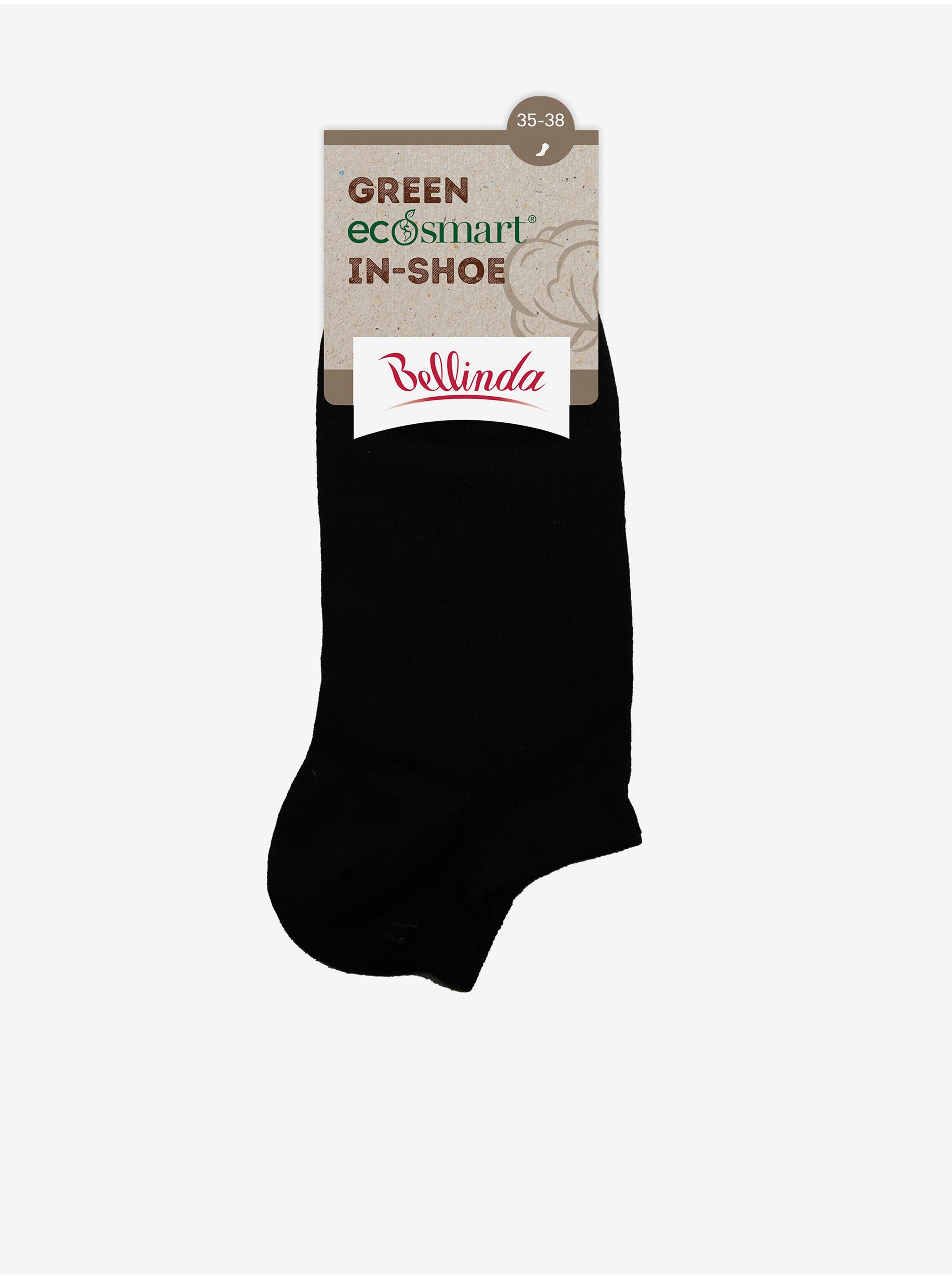 Levně Černé dámské ponožky Bellinda GREEN ECOSMART IN-SHOE SOCKS
