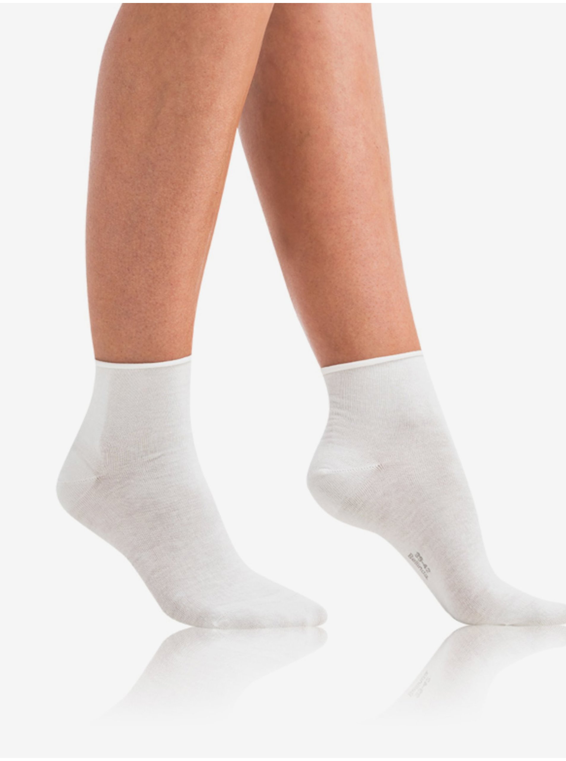 Levně Bílé dámské ponožky Bellinda GREEN ECOSMART COMFORT SOCKS