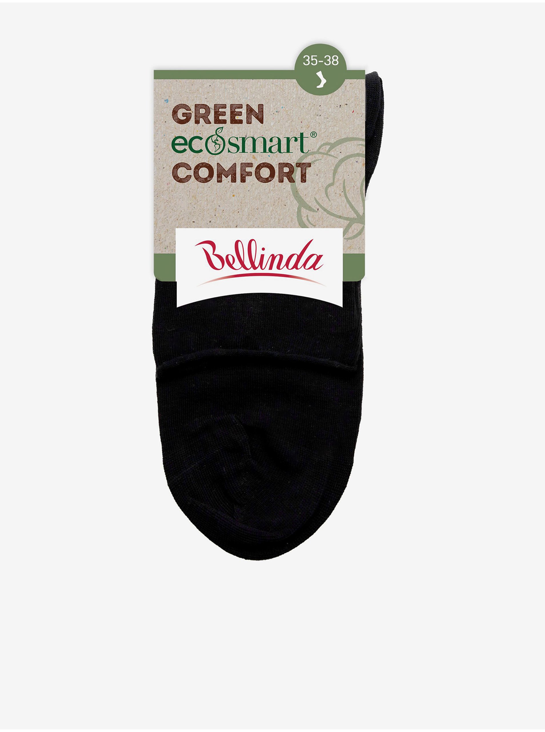Levně Černé dámské ponožky Bellinda GREEN ECOSMART COMFORT SOCKS