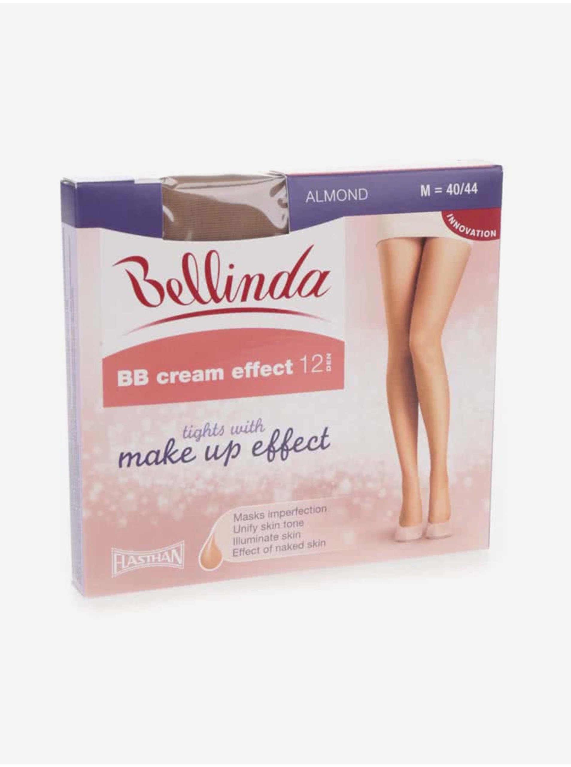 Lacno Tělové punčochové kalhoty Bellinda BB cream effect ALMOND 12 DEN