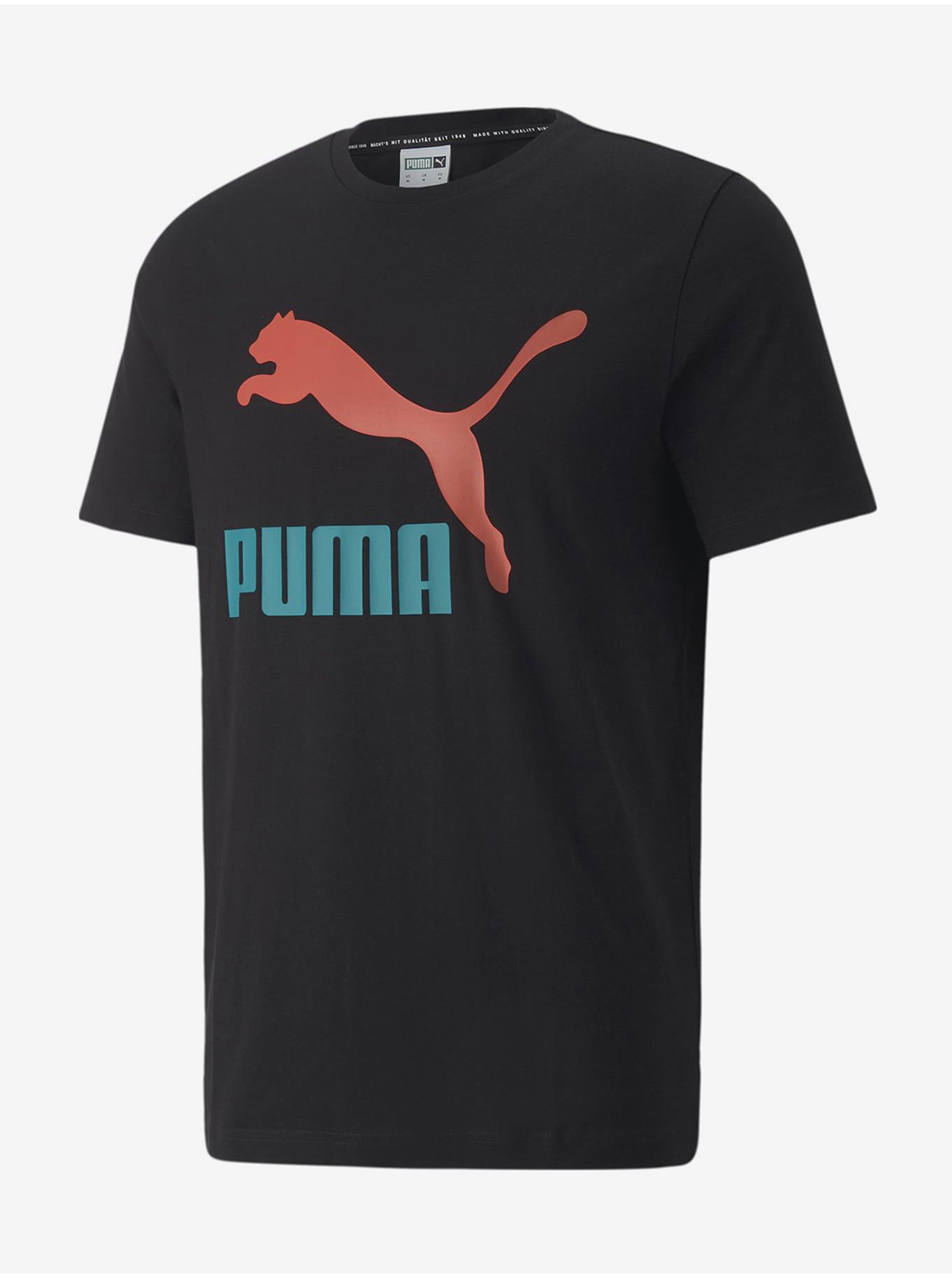 Levně Černé pánské tričko Puma