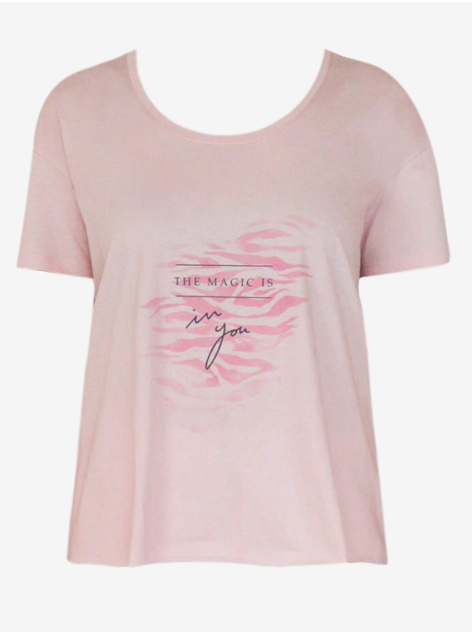 Levně Světle růžové tričko ORSAY
