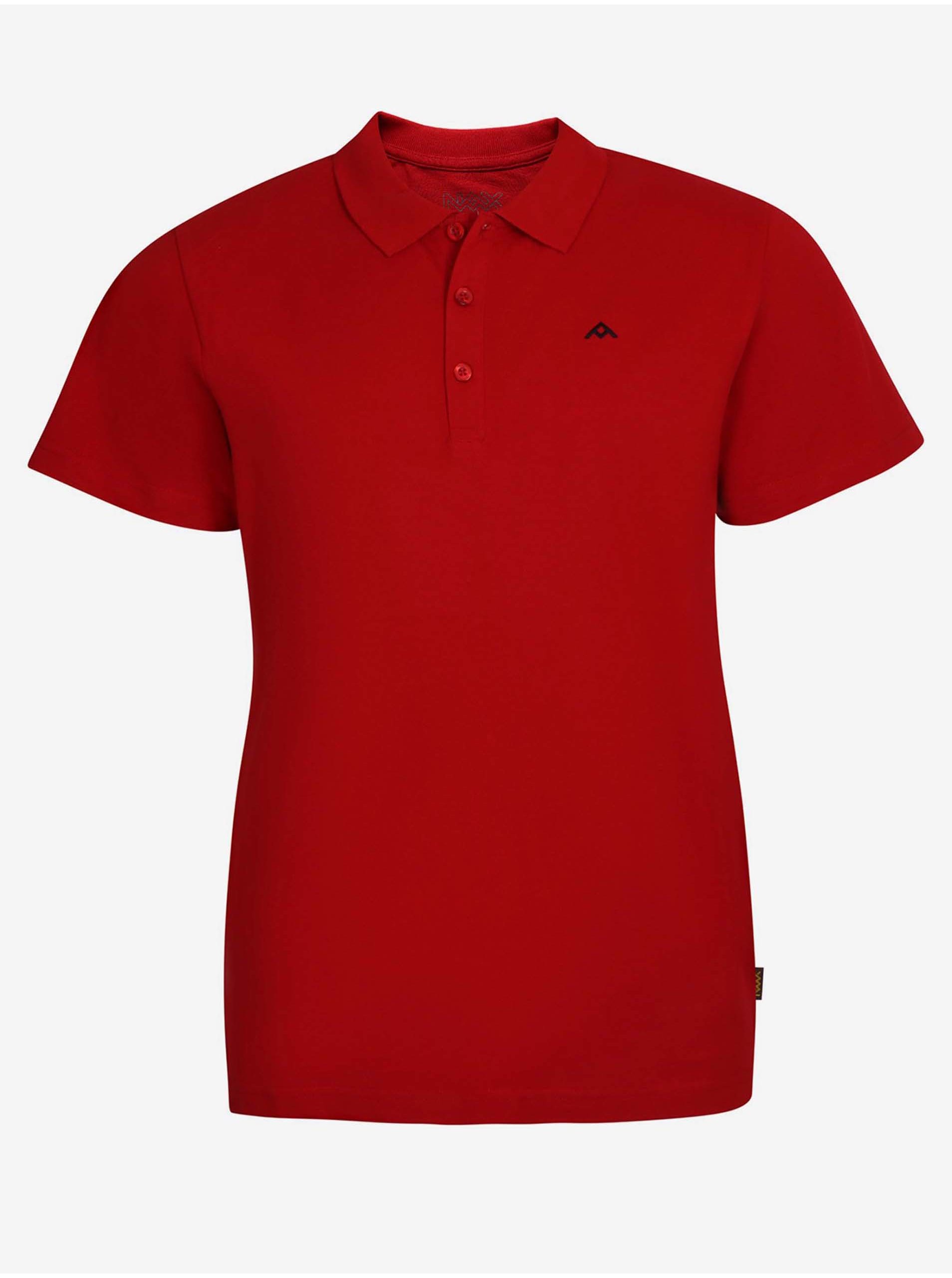 E-shop Červené pánské polo tričko NAX CUGAM