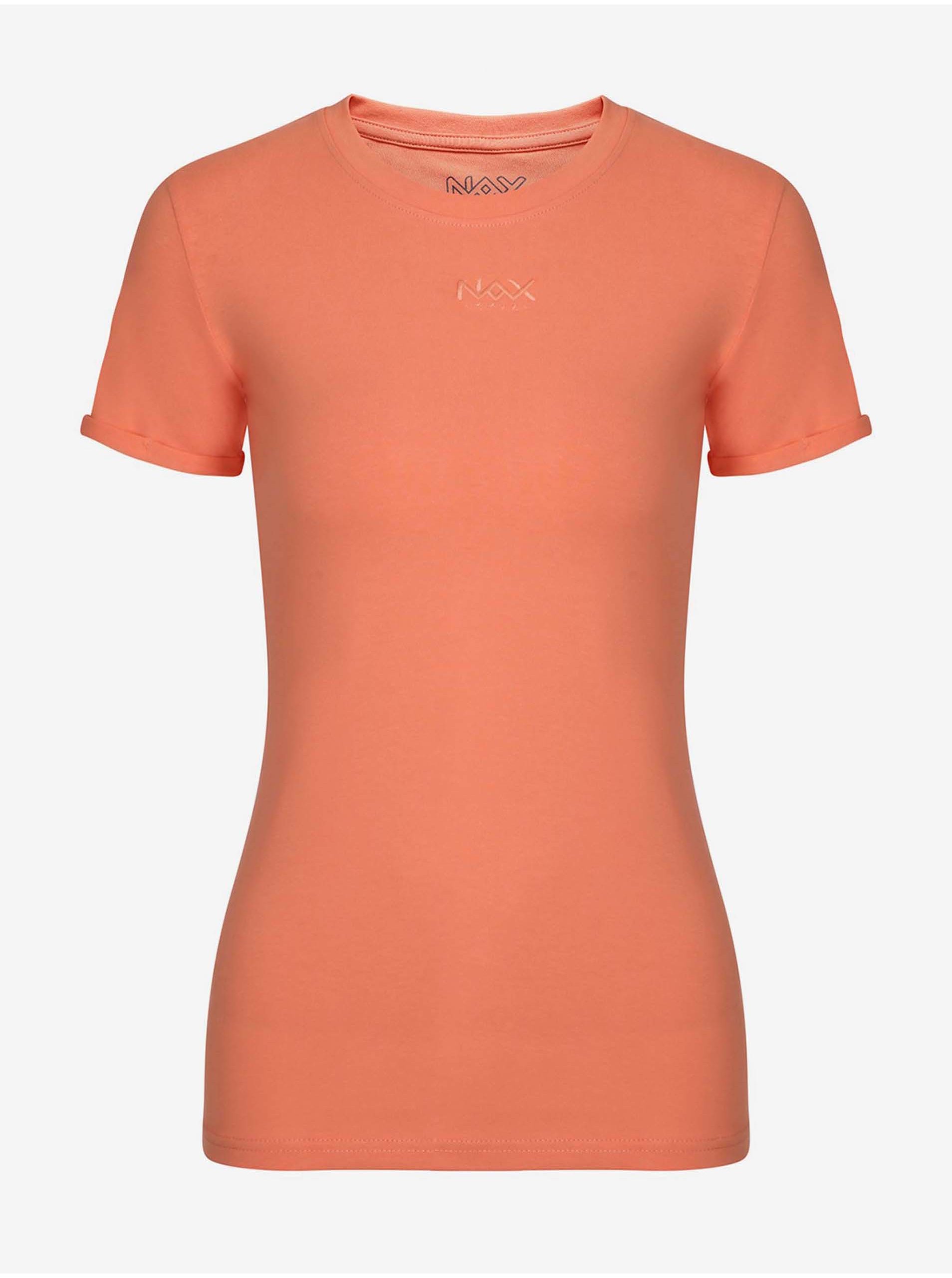 Levně Oranžové dámské tričko NAX NAVAFA